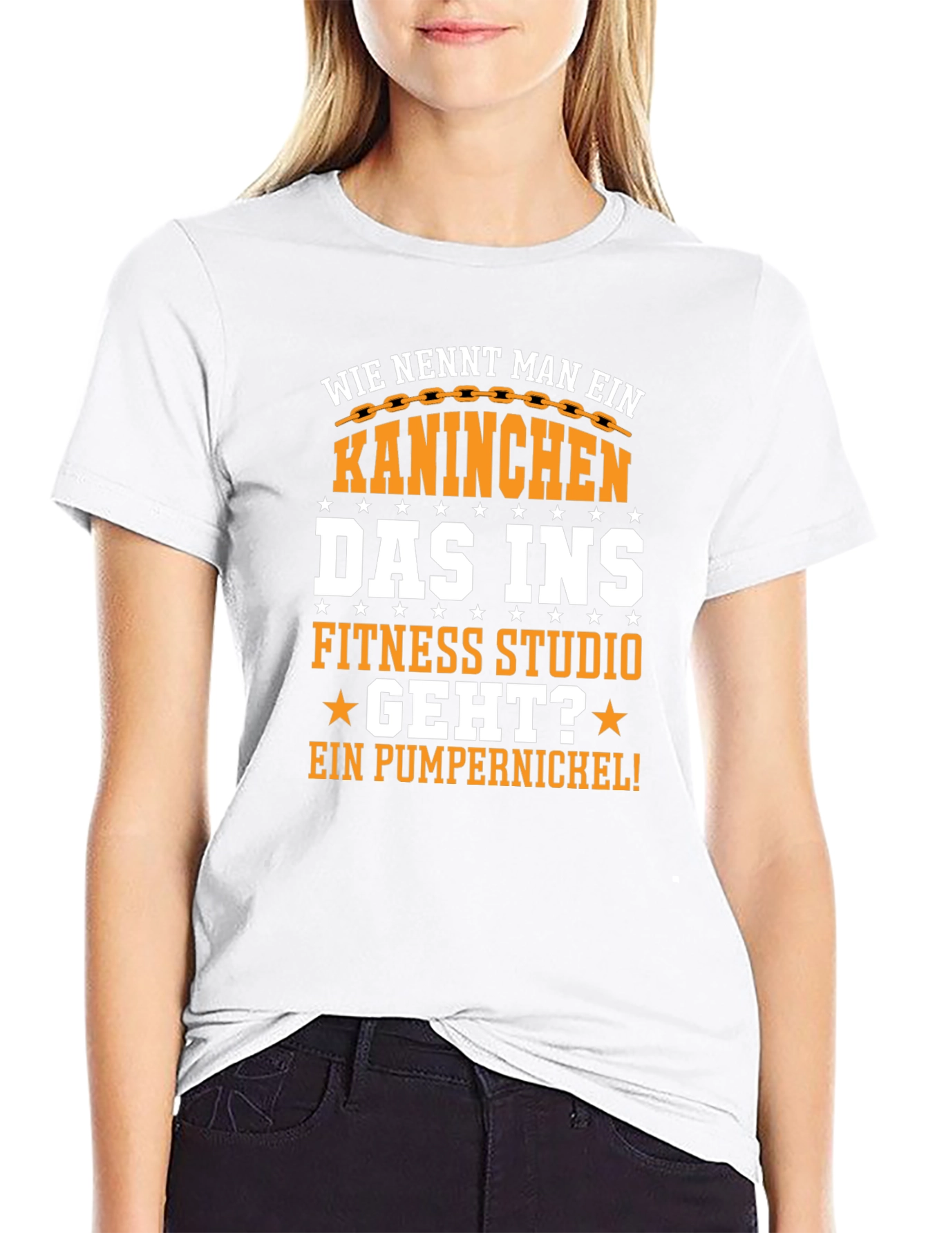 Gym Bunny T-Shirt - Funny German Pun