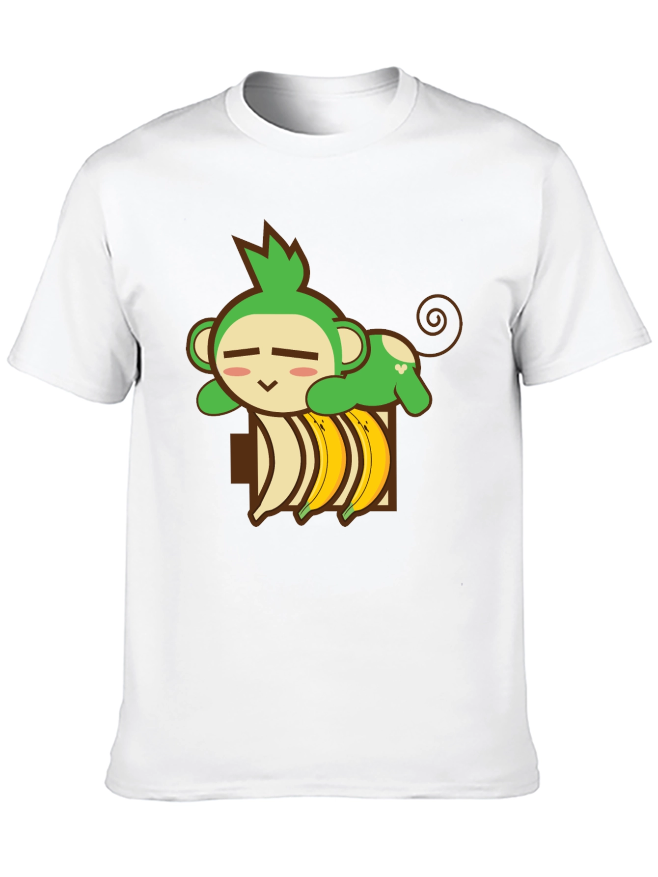 Monkey Banana Nap T-Shirt - Cute Cartoon Tee