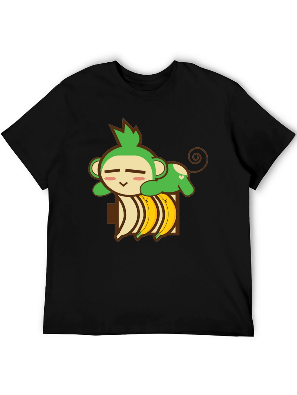 Monkey Banana Nap T-Shirt - Cute Cartoon Tee