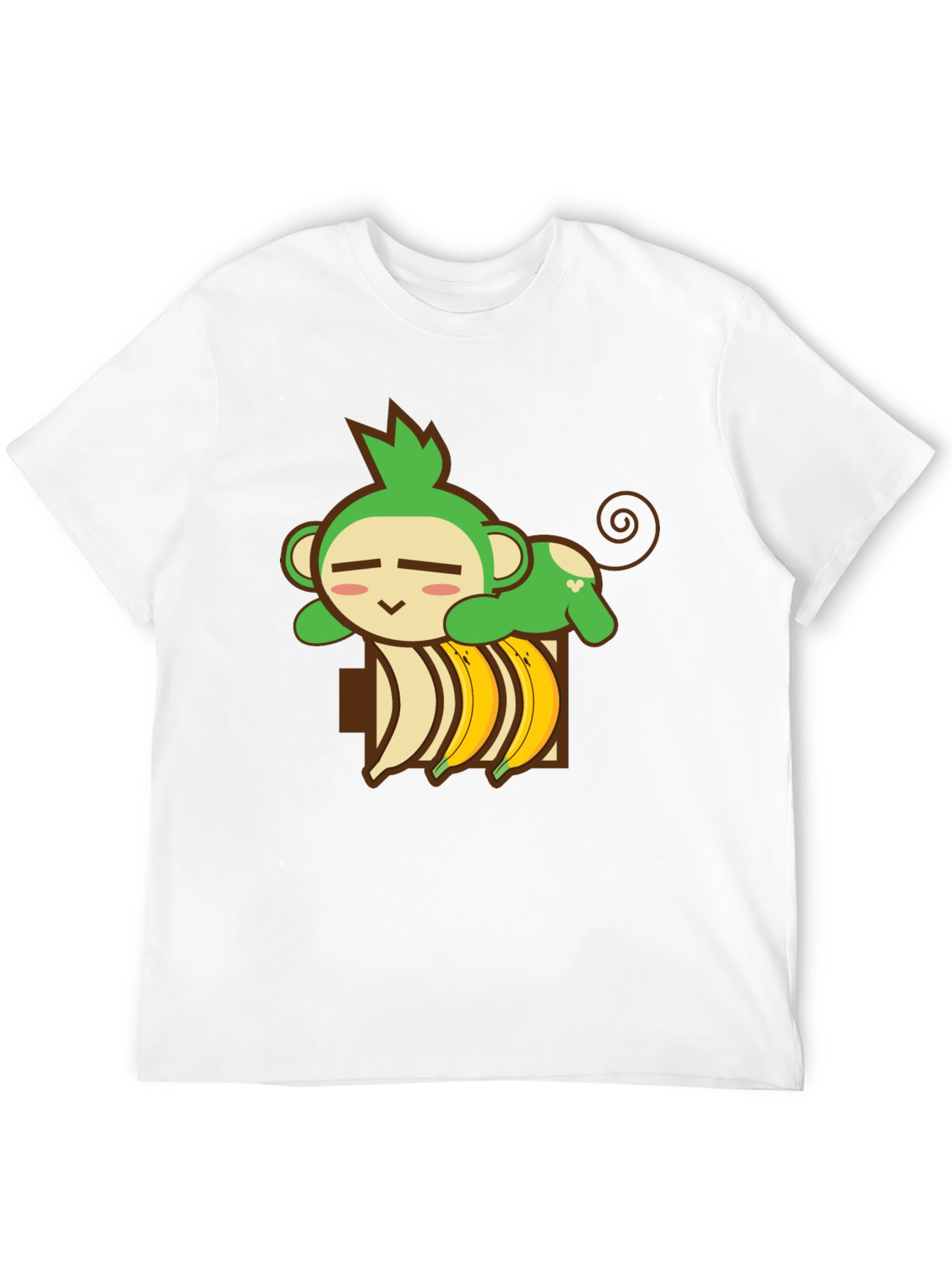 Monkey Banana Nap T-Shirt - Cute Cartoon Tee