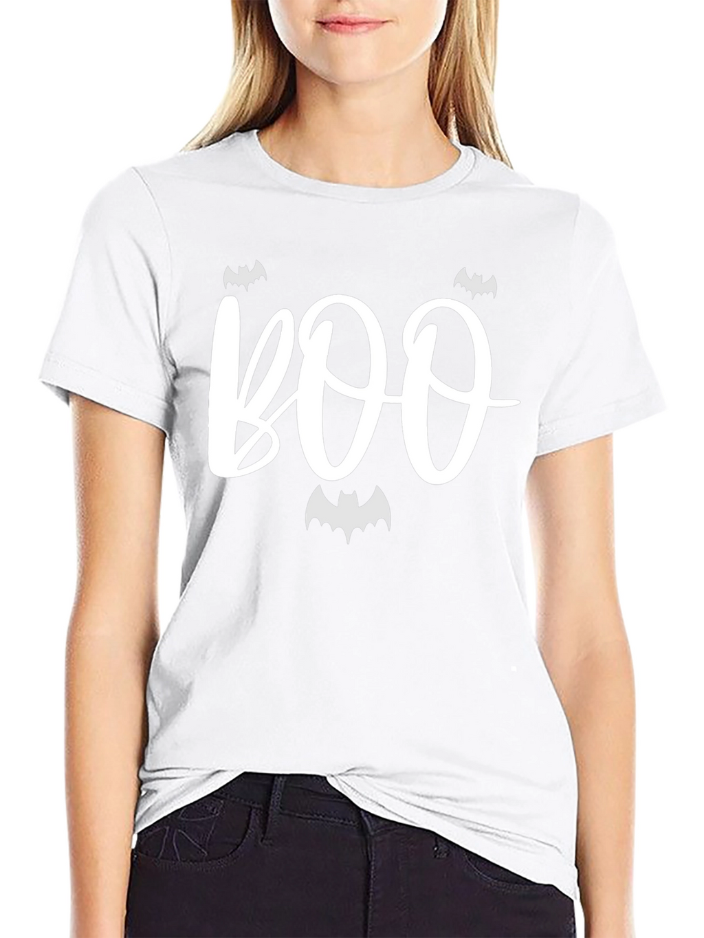 Boo Halloween Graphic Tee - Black Unisex T-Shirt