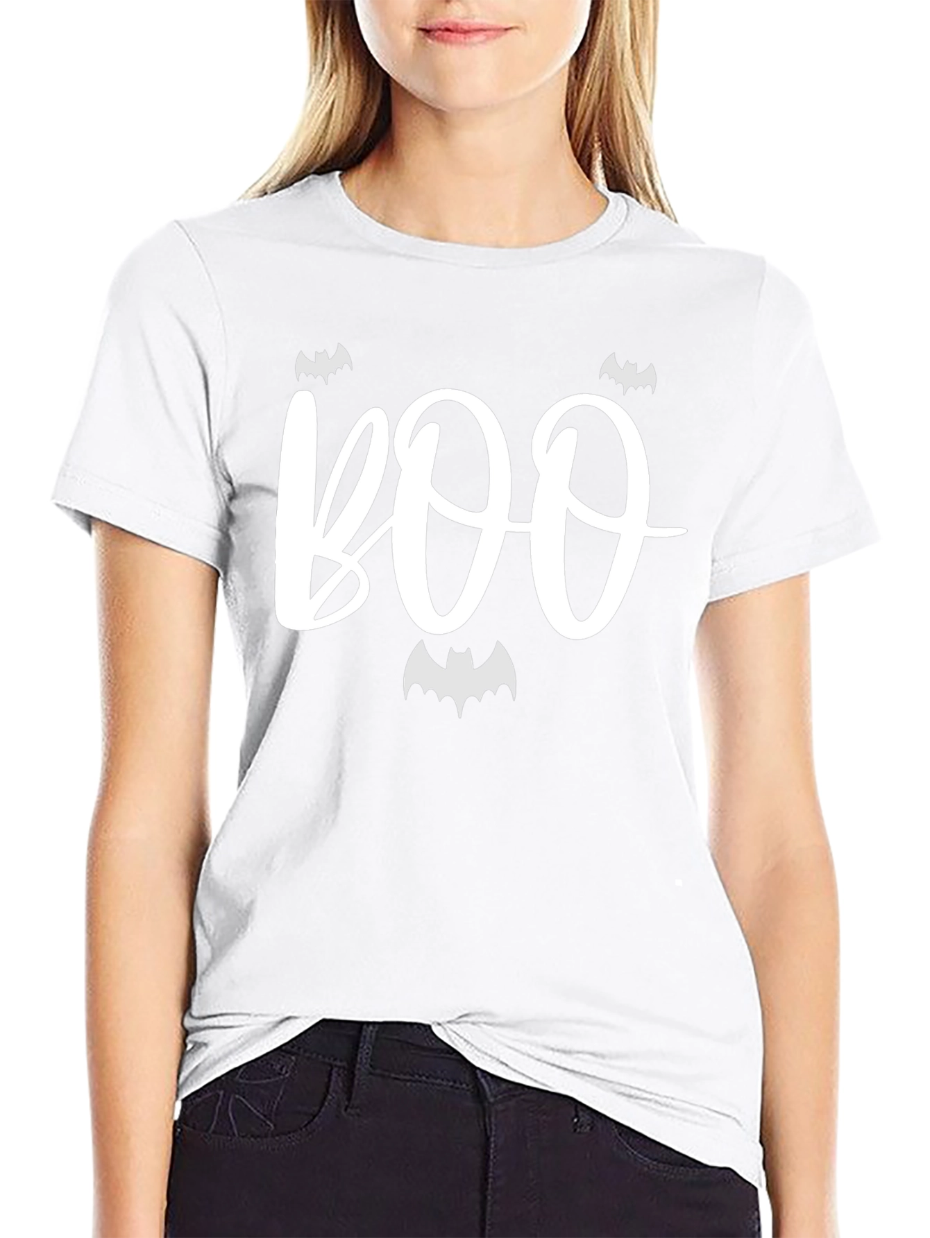 Boo Halloween Graphic Tee - Black Unisex T-Shirt
