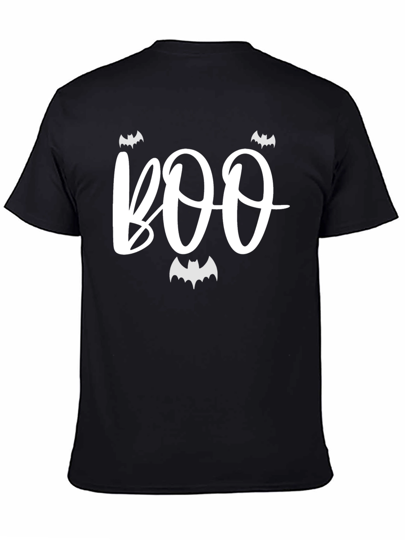 Boo Halloween Graphic Tee - Black Unisex T-Shirt
