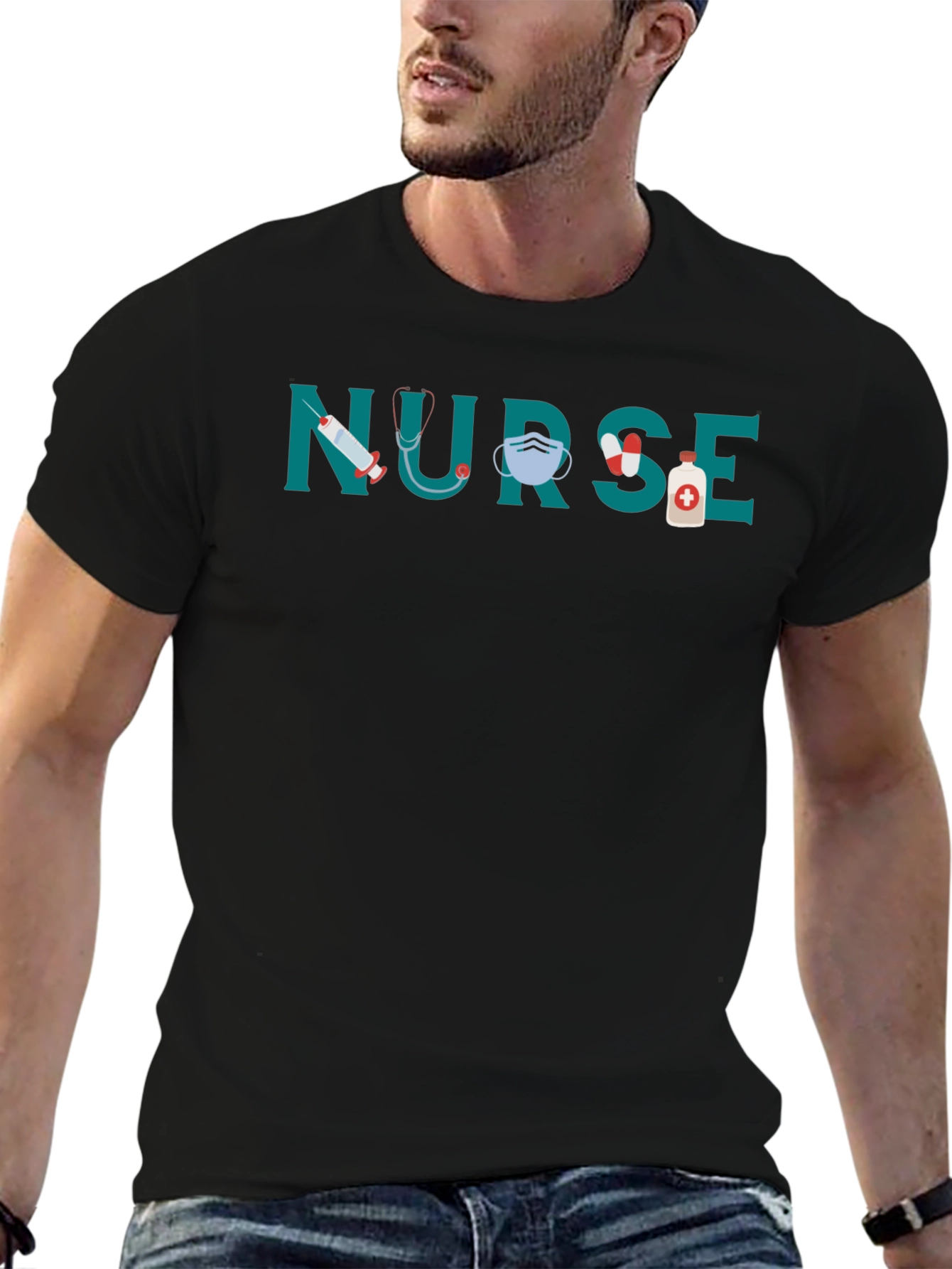 Nurse Graphic Tee - Medical Themed T-Shirt