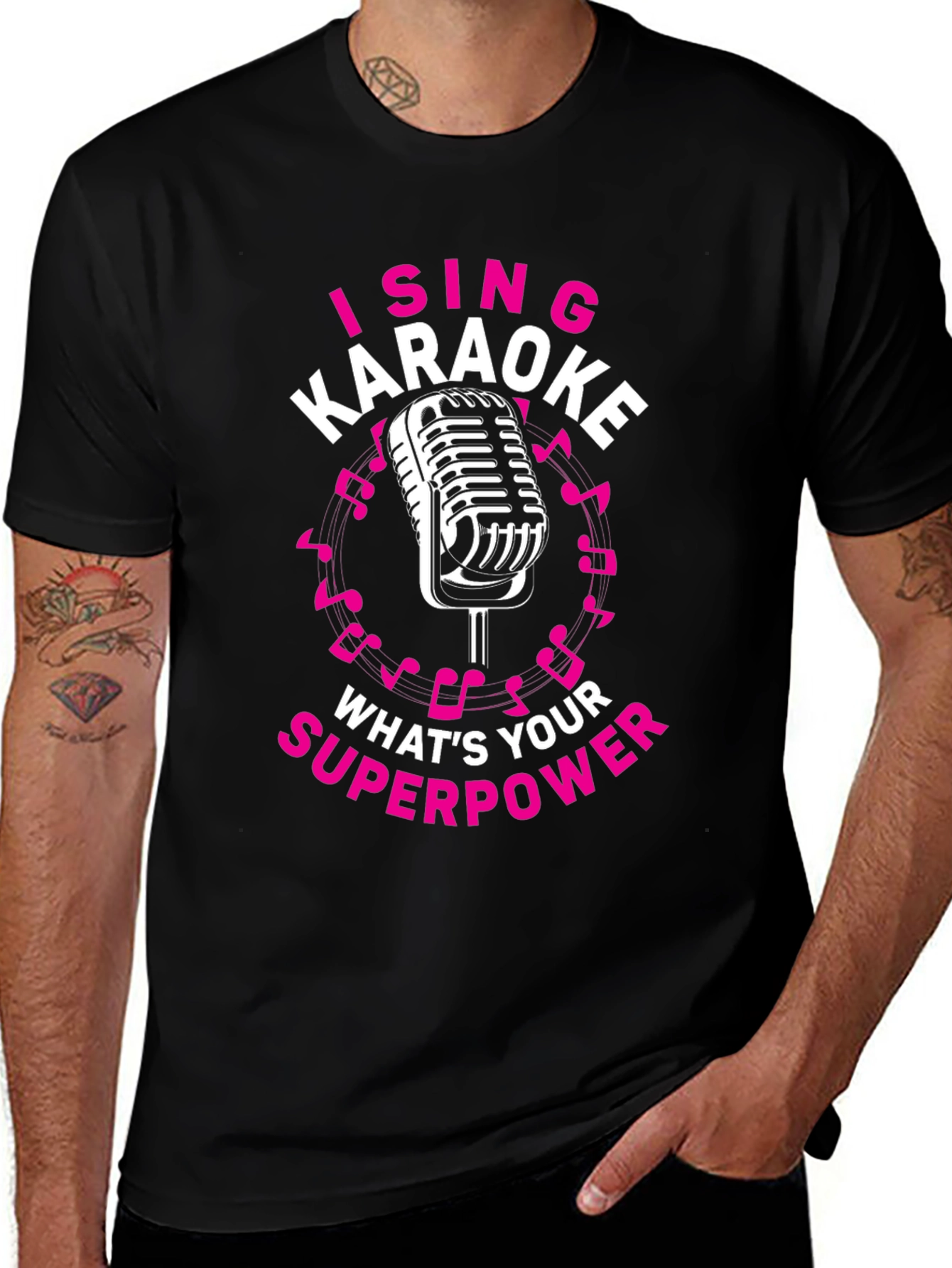 Karaoke Superpower T-Shirt - Sing Your Heart Out!