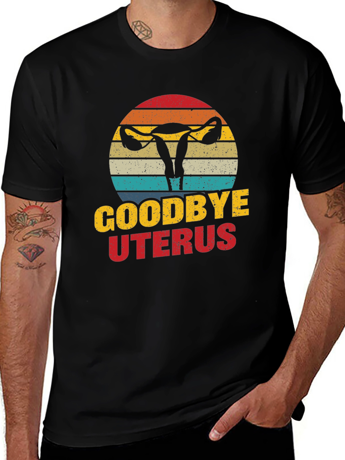 Goodbye Uterus Graphic T-Shirt Funny Hysterectomy Tee