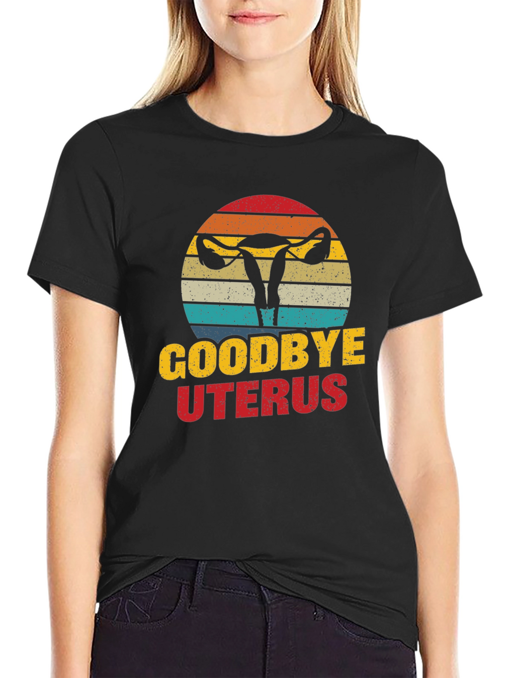 Goodbye Uterus Graphic T-Shirt Funny Hysterectomy Tee