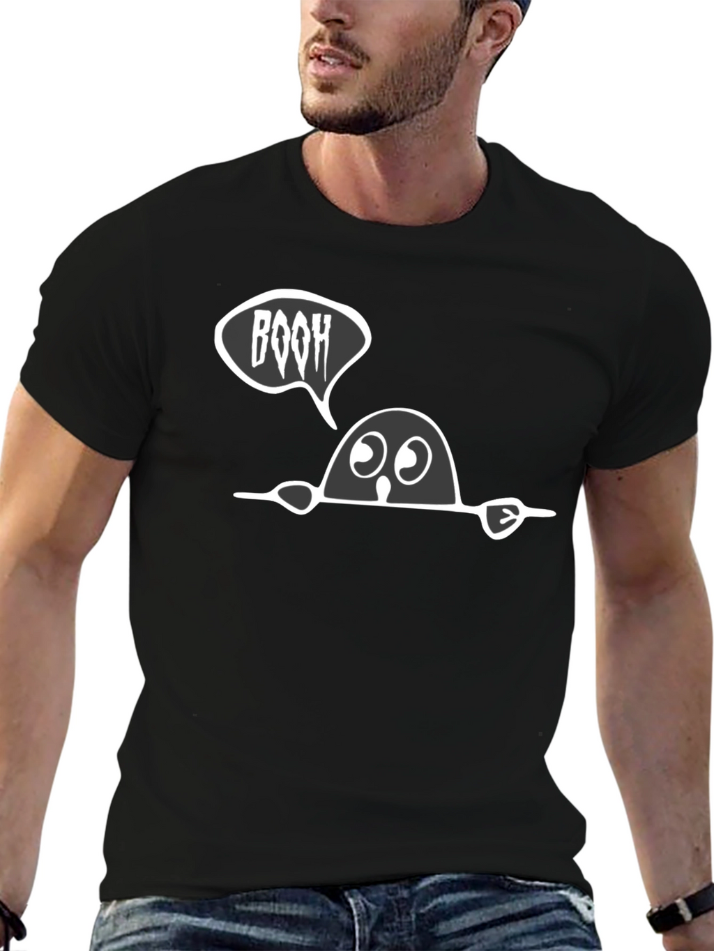 Boo Halloween T-Shirt - Spooky Cute Tee