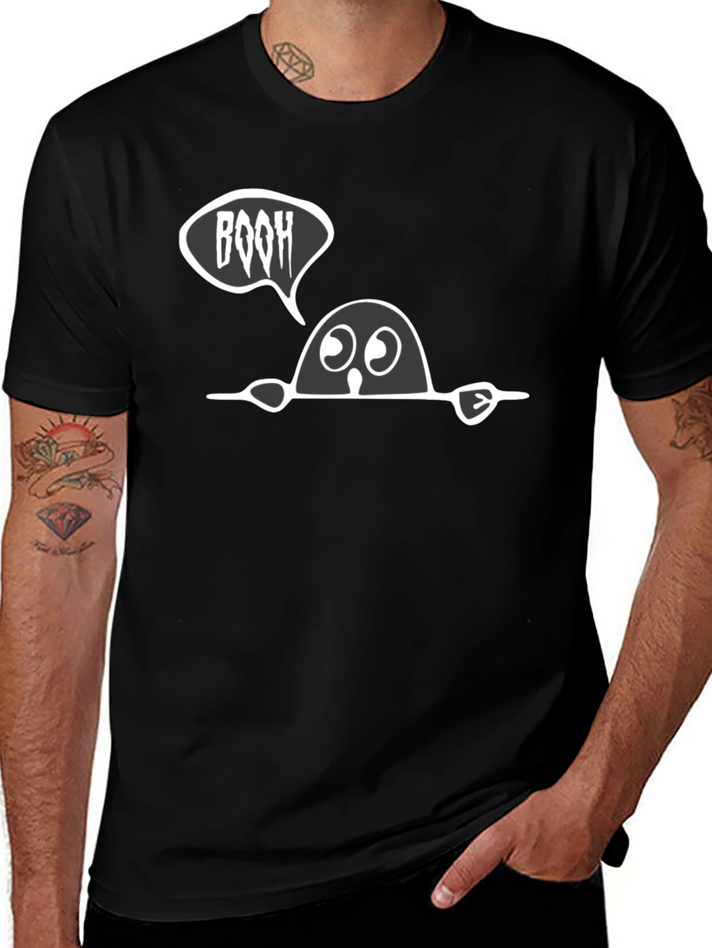 Boo Halloween T-Shirt - Spooky Cute Tee