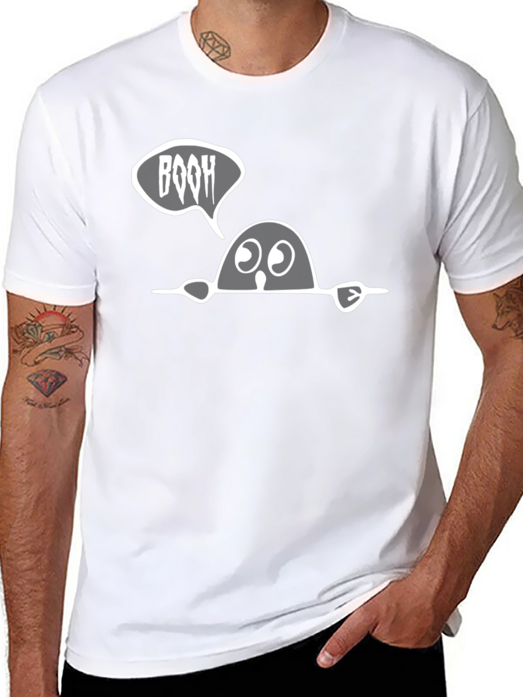 Boo Halloween T-Shirt - Spooky Cute Tee