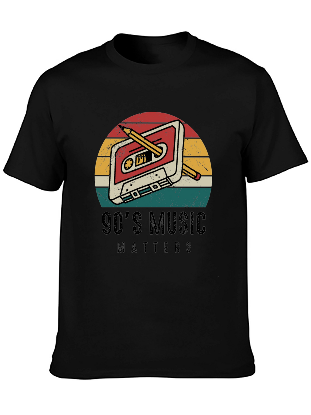 90s Music Matters Retro Cassette Tape T-Shirt