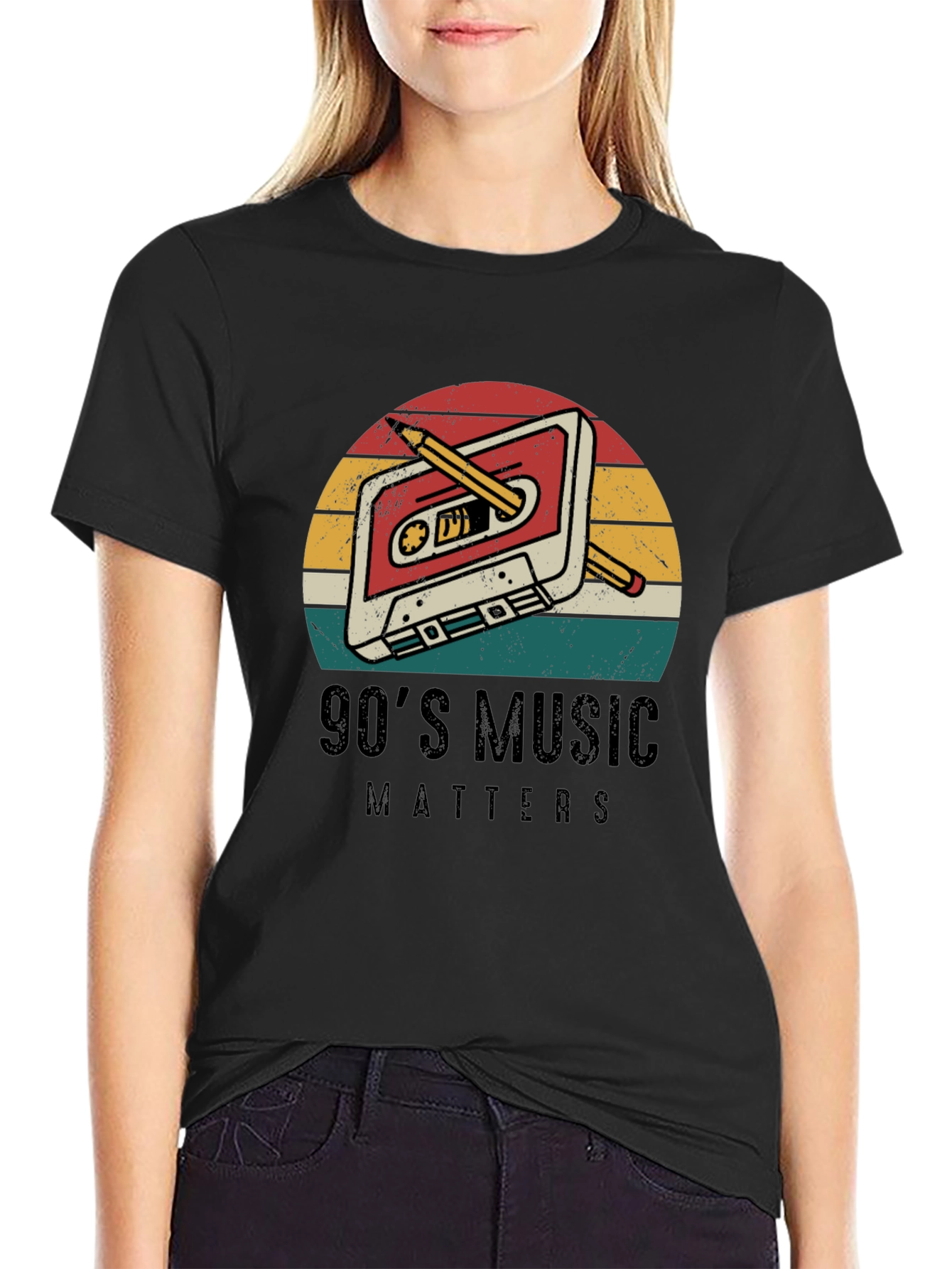 90s Music Matters Retro Cassette Tape T-Shirt