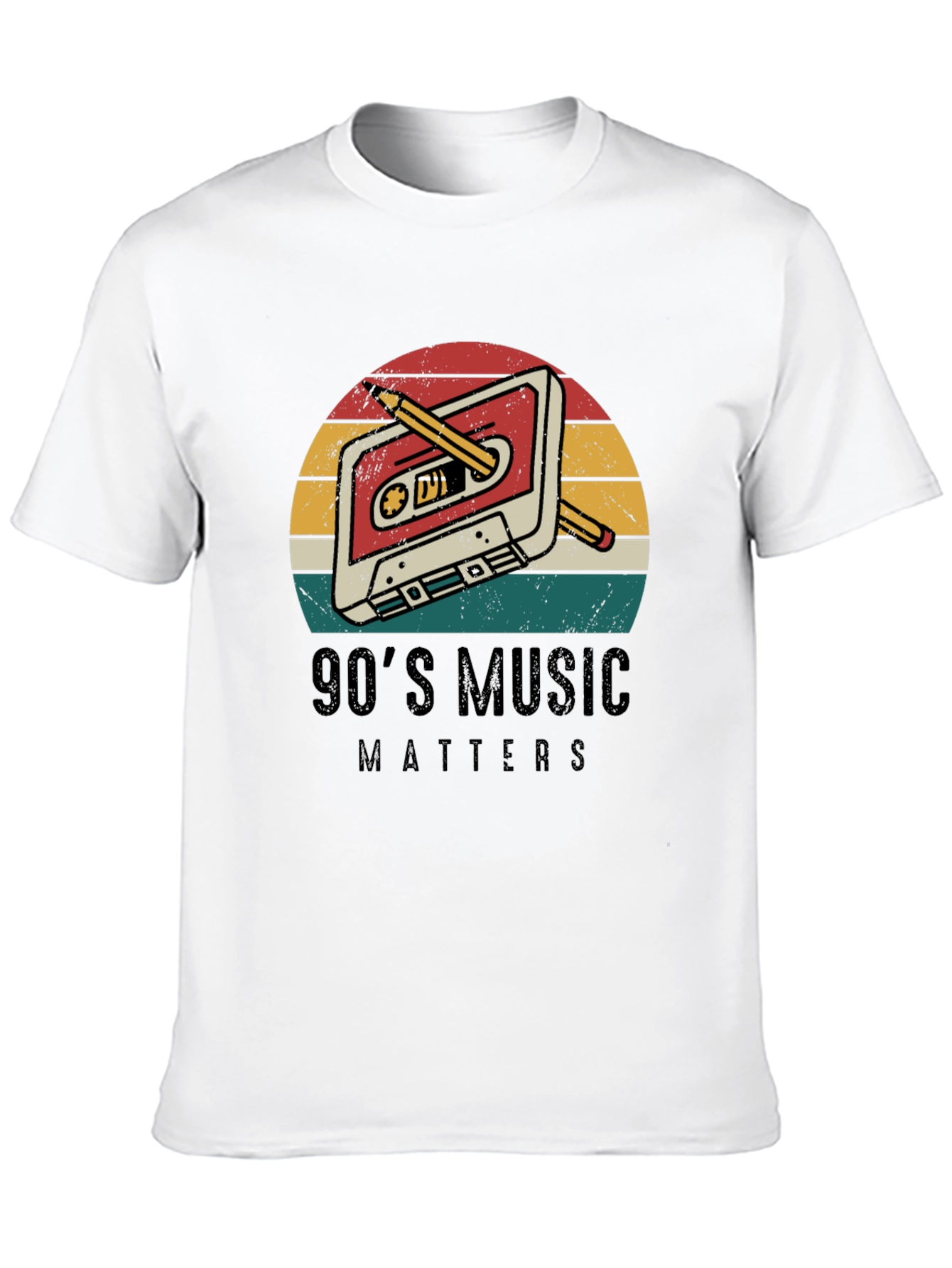 90s Music Matters Retro Cassette Tape T-Shirt
