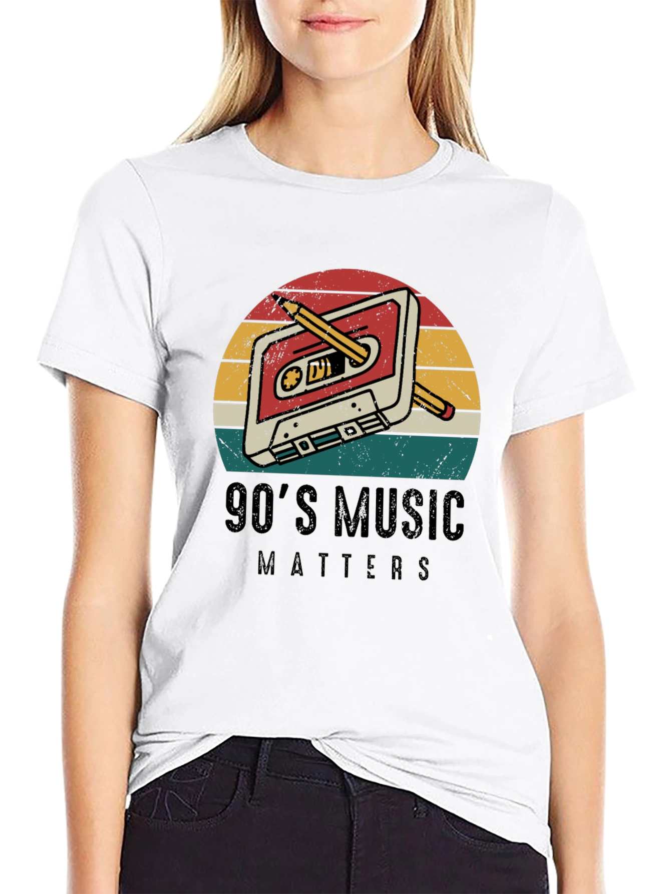 90s Music Matters Retro Cassette Tape T-Shirt