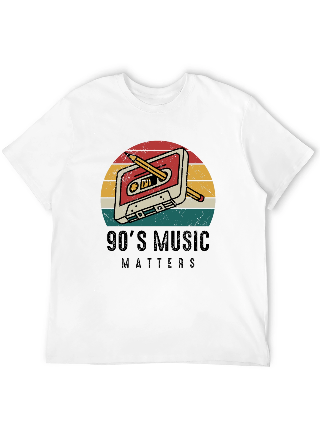 90s Music Matters Retro Cassette Tape T-Shirt
