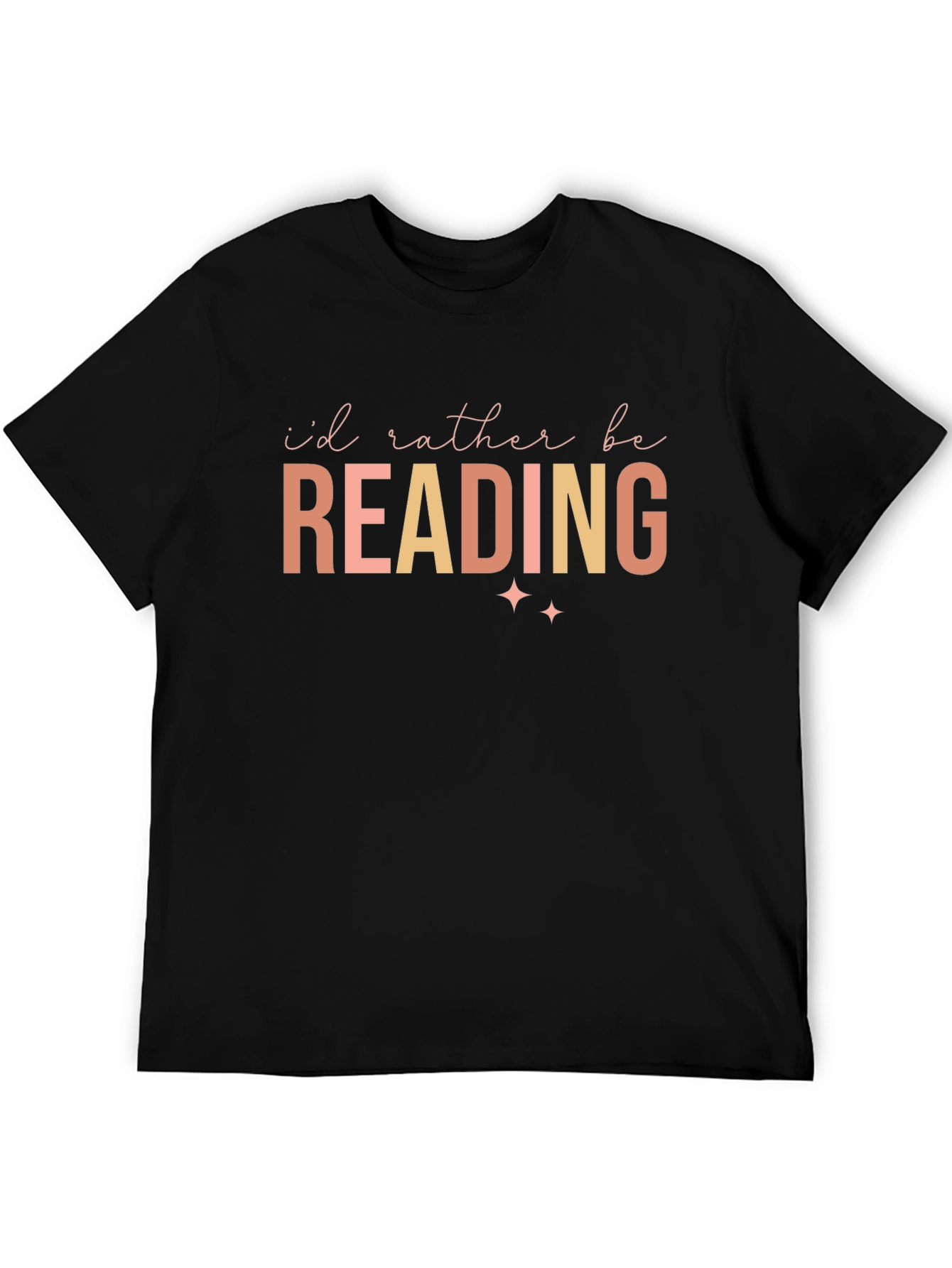 Id Rather Be Reading T-Shirt - Black