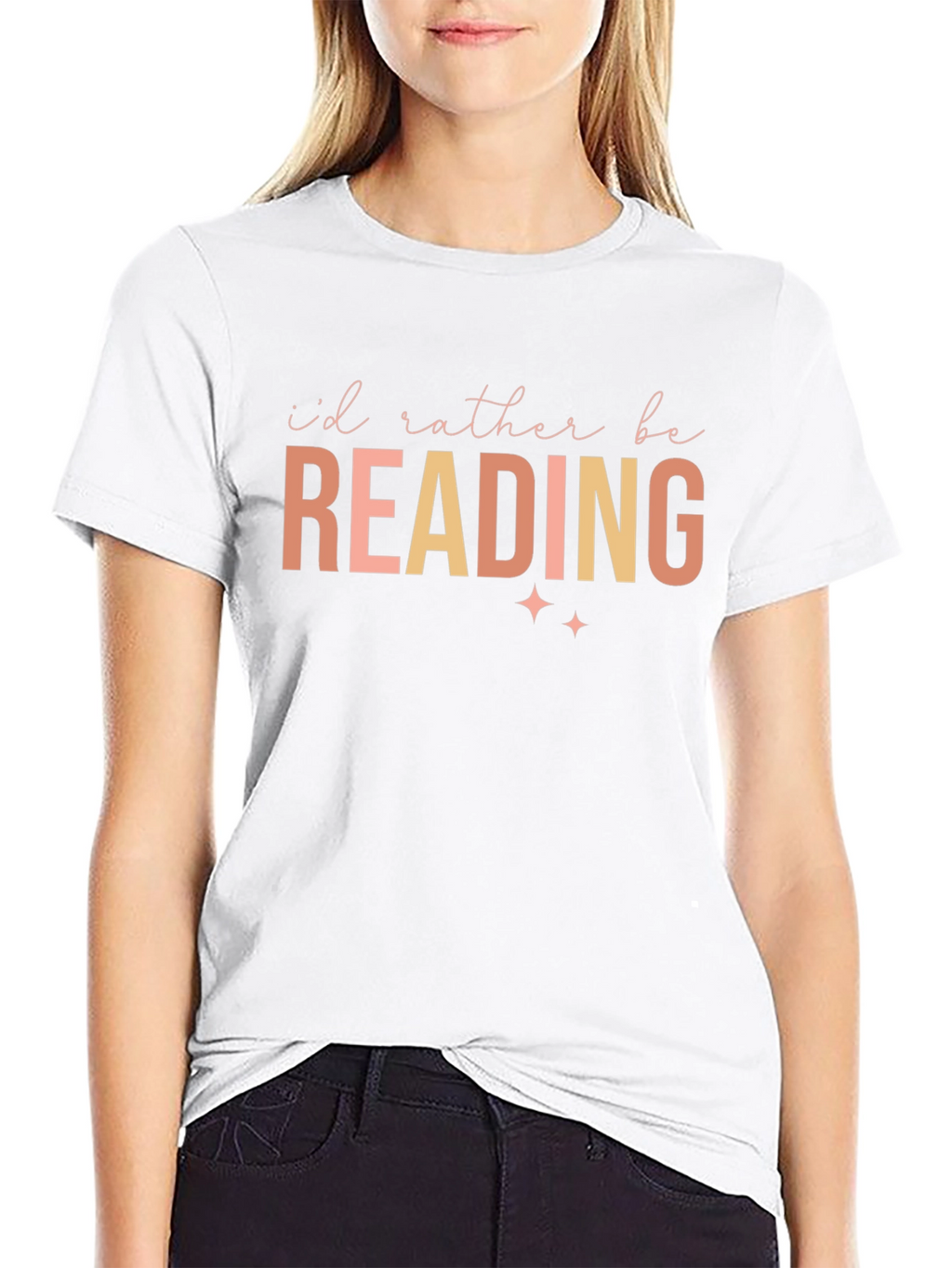 Id Rather Be Reading T-Shirt - Black
