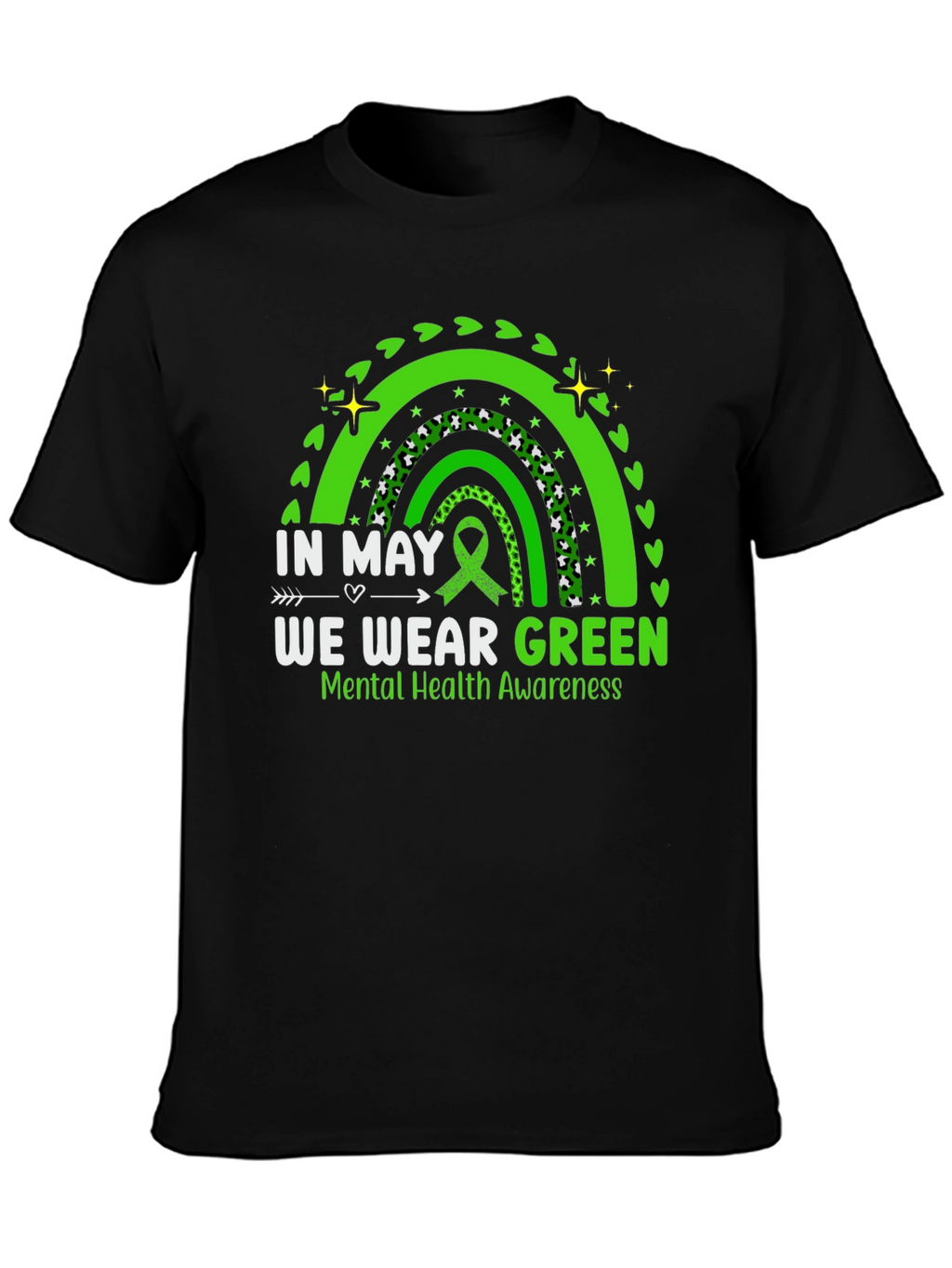 In May We Wear Green Mental Health Awareness T-Shirt