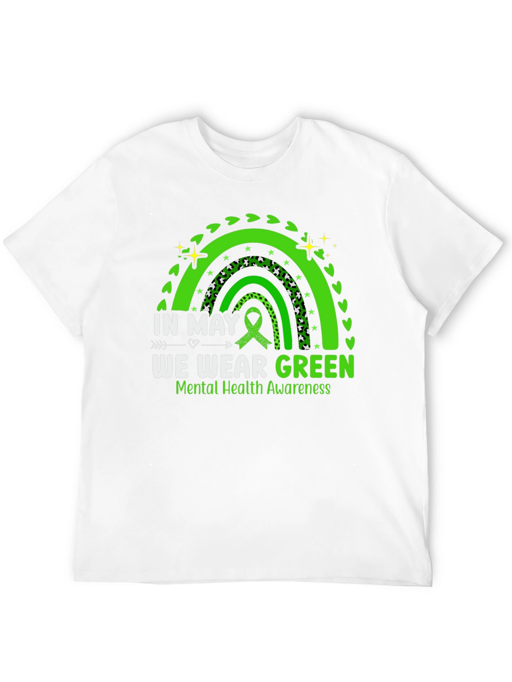 In May We Wear Green Mental Health Awareness T-Shirt