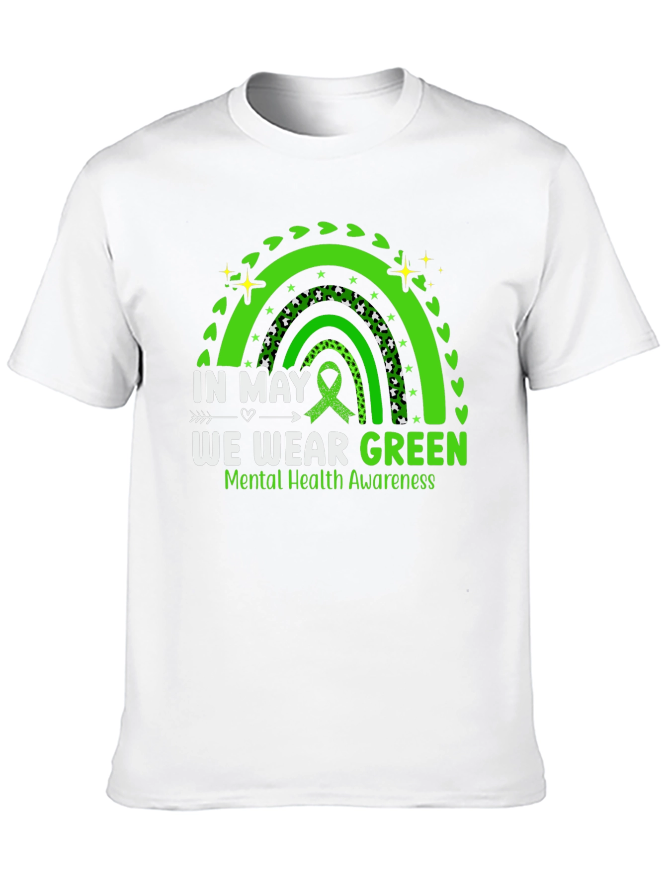In May We Wear Green Mental Health Awareness T-Shirt