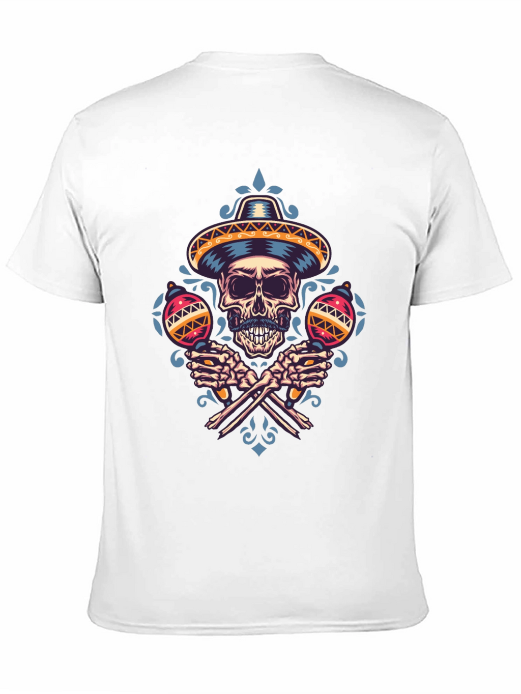 Dia de los Muertos Skull Maracas T-Shirt