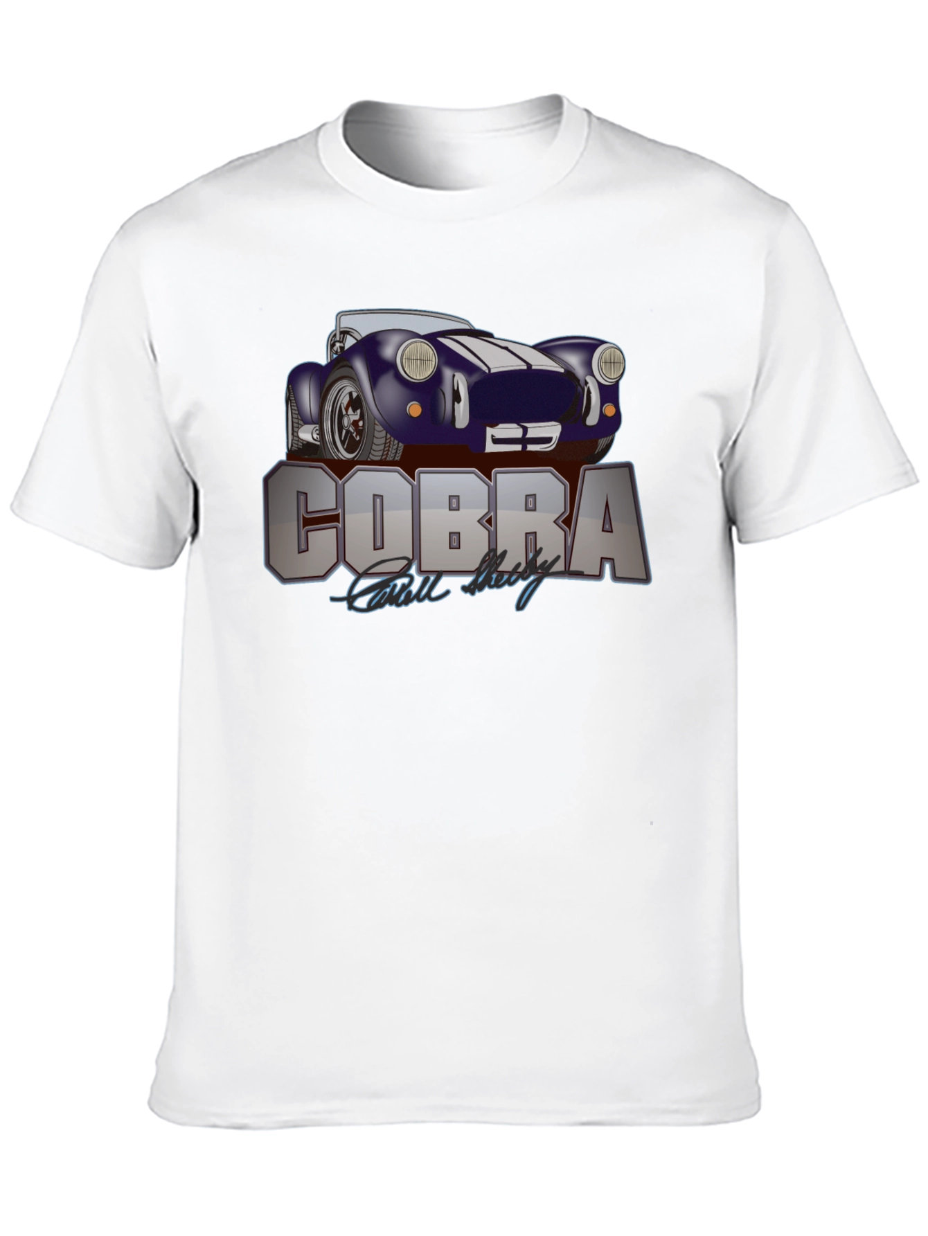 Cobra Car Graphic T-Shirt - Mens Black Tee