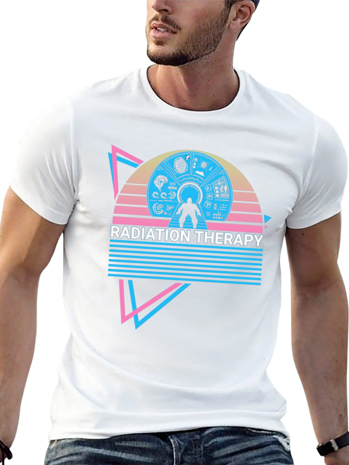 Radiation Therapy Retro Style T-Shirt
