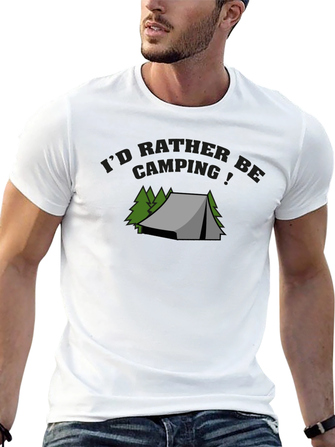 Camping Graphic Tee - Id Rather Be Camping
