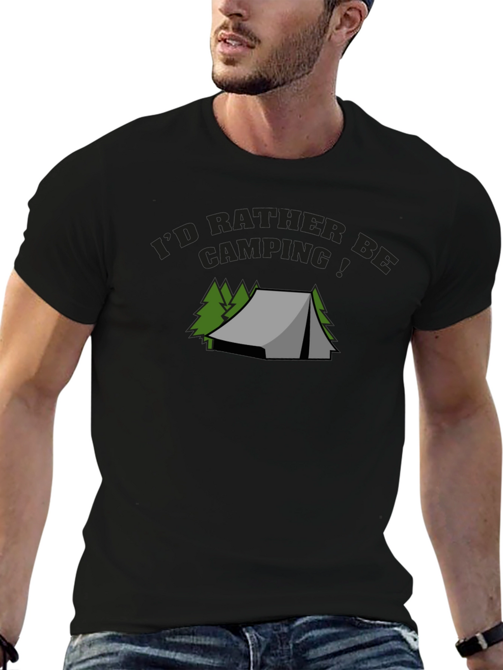 Camping Graphic Tee - Id Rather Be Camping