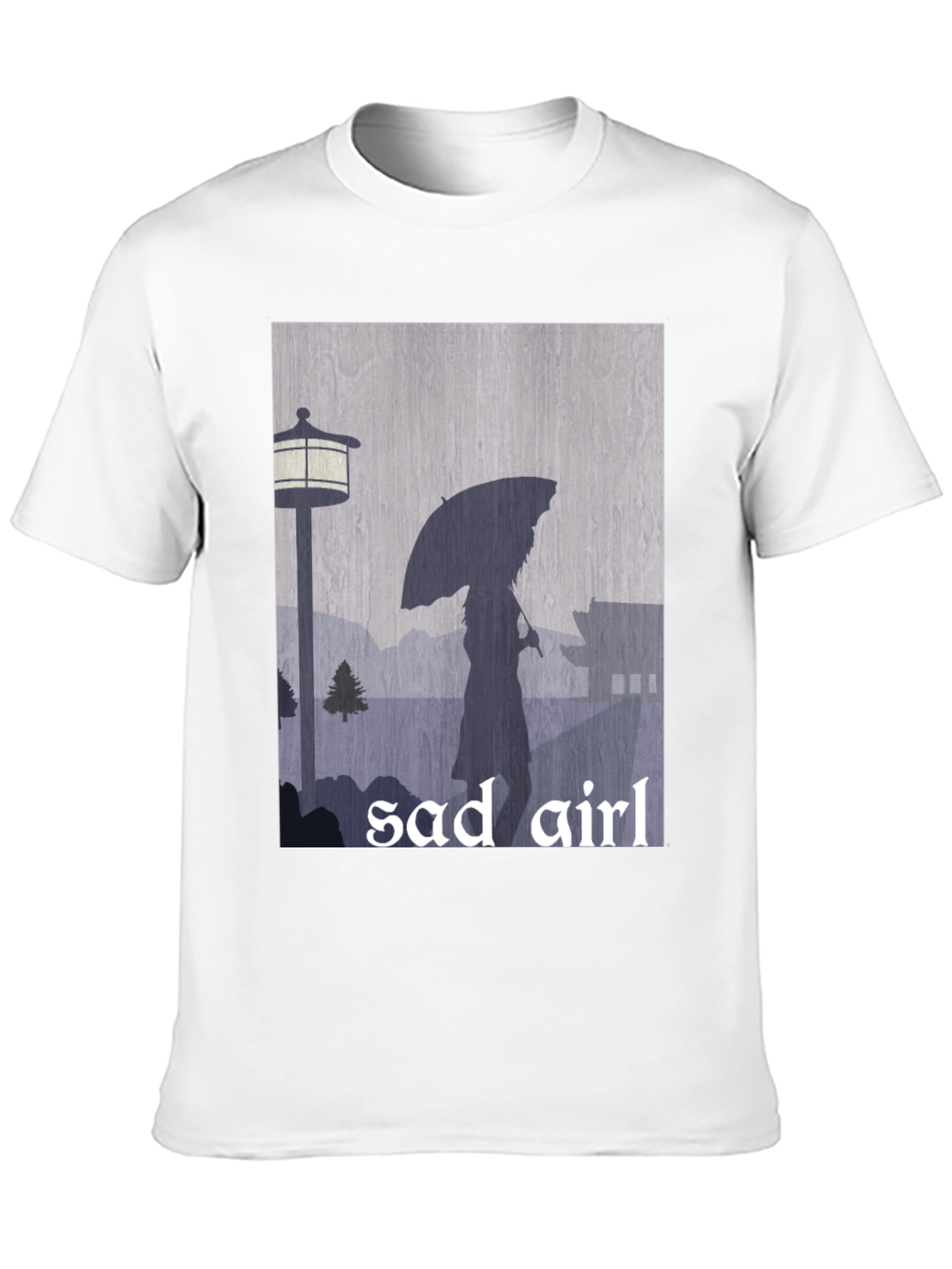 Sad Girl Graphic Tee - Moody Aesthetic T-Shirt