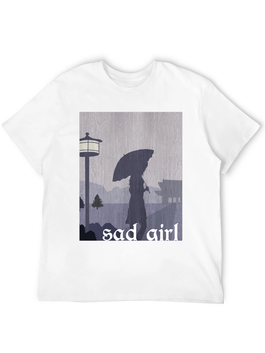 Sad Girl Graphic Tee - Moody Aesthetic T-Shirt