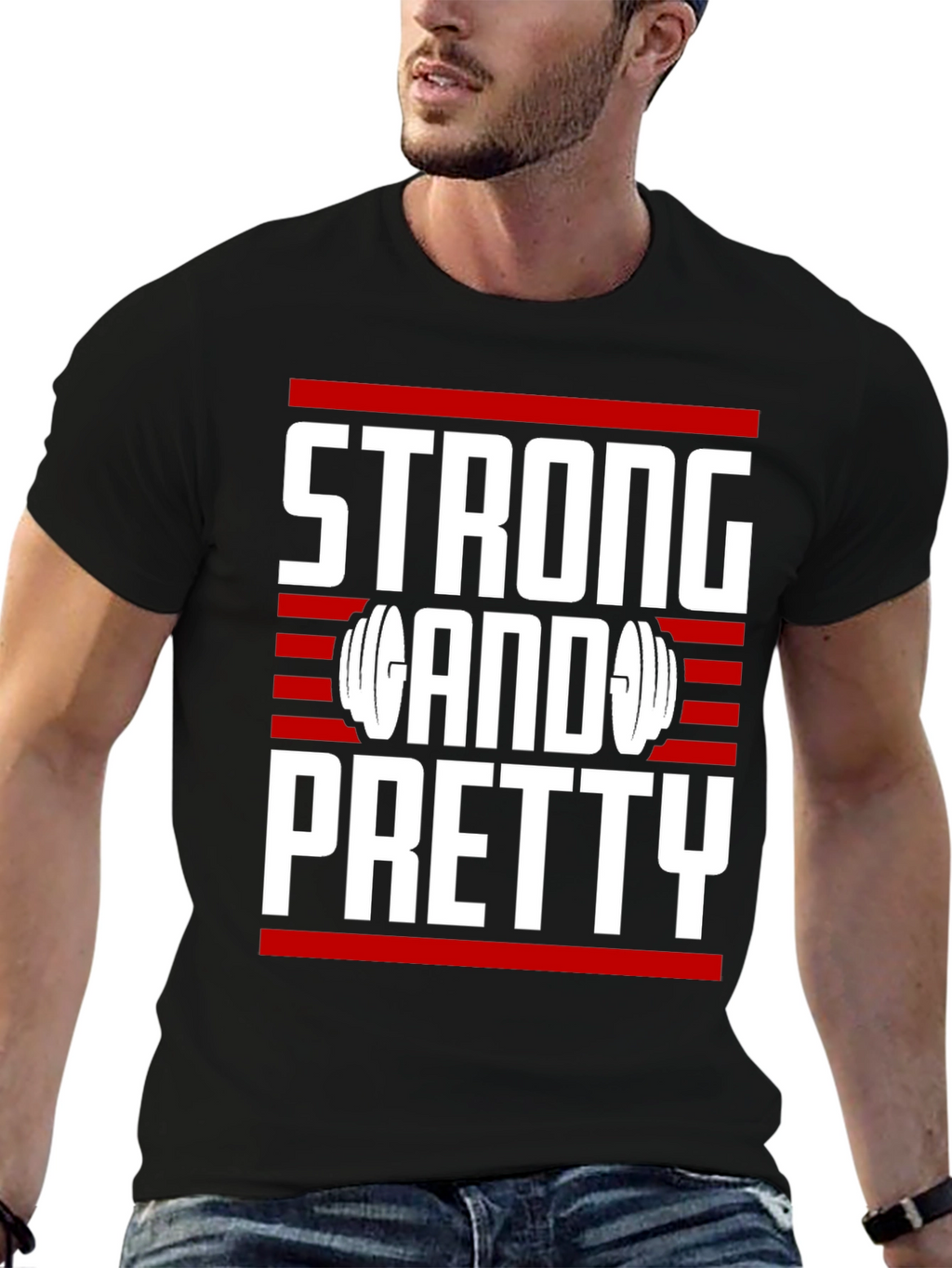 Strong & Pretty T-Shirt - Gym Motivation