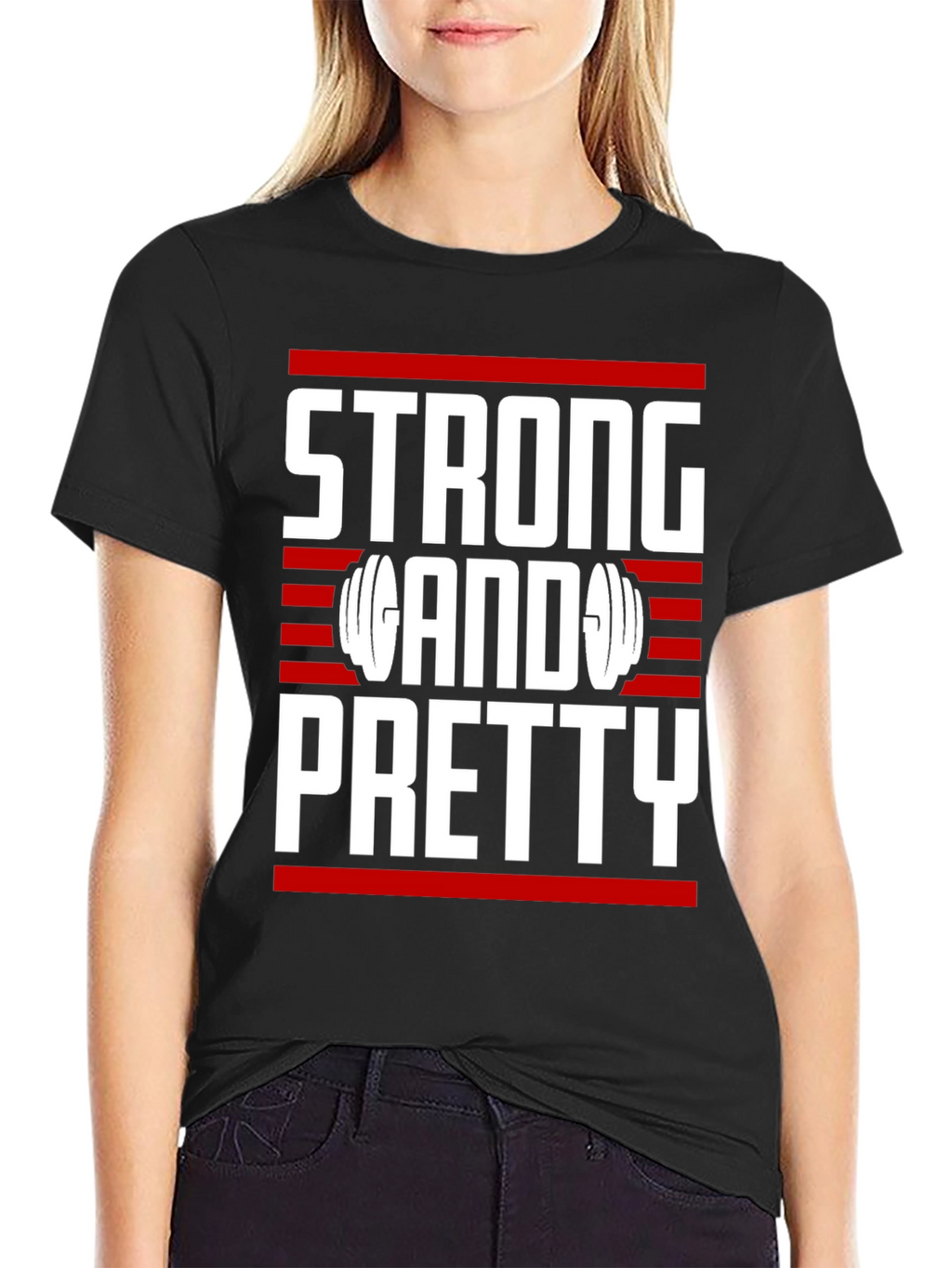 Strong & Pretty T-Shirt - Gym Motivation