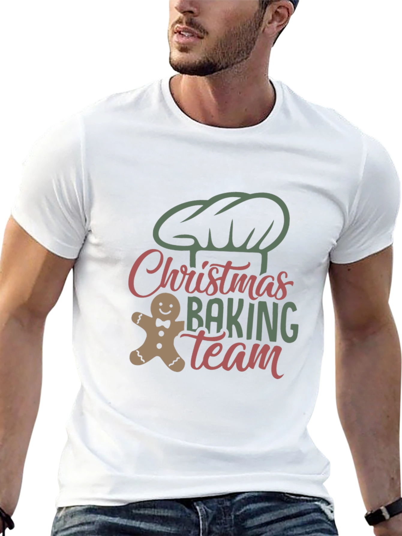 Christmas Baking Team Black T-Shirt