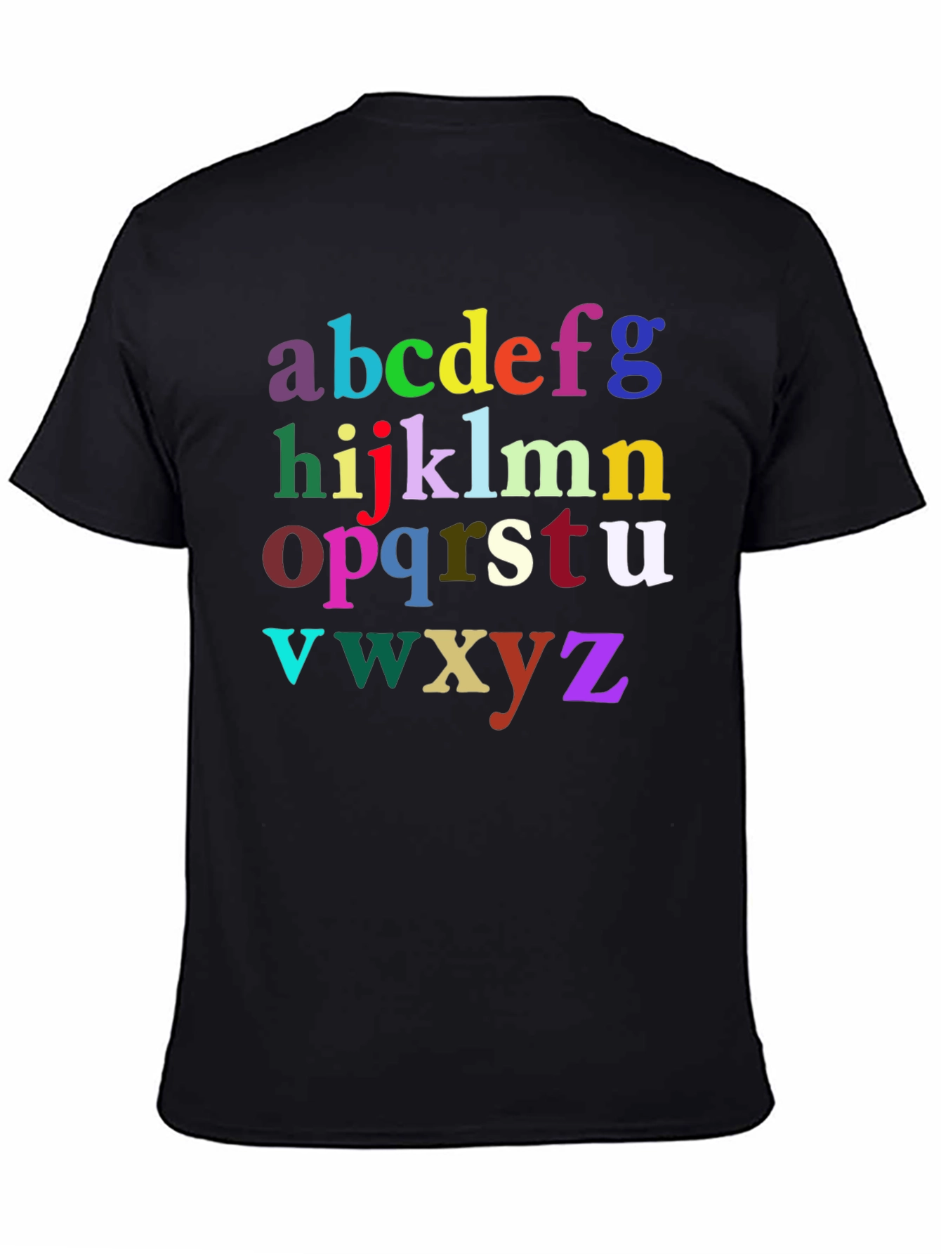 Alphabet Color Block Graphic T-Shirt