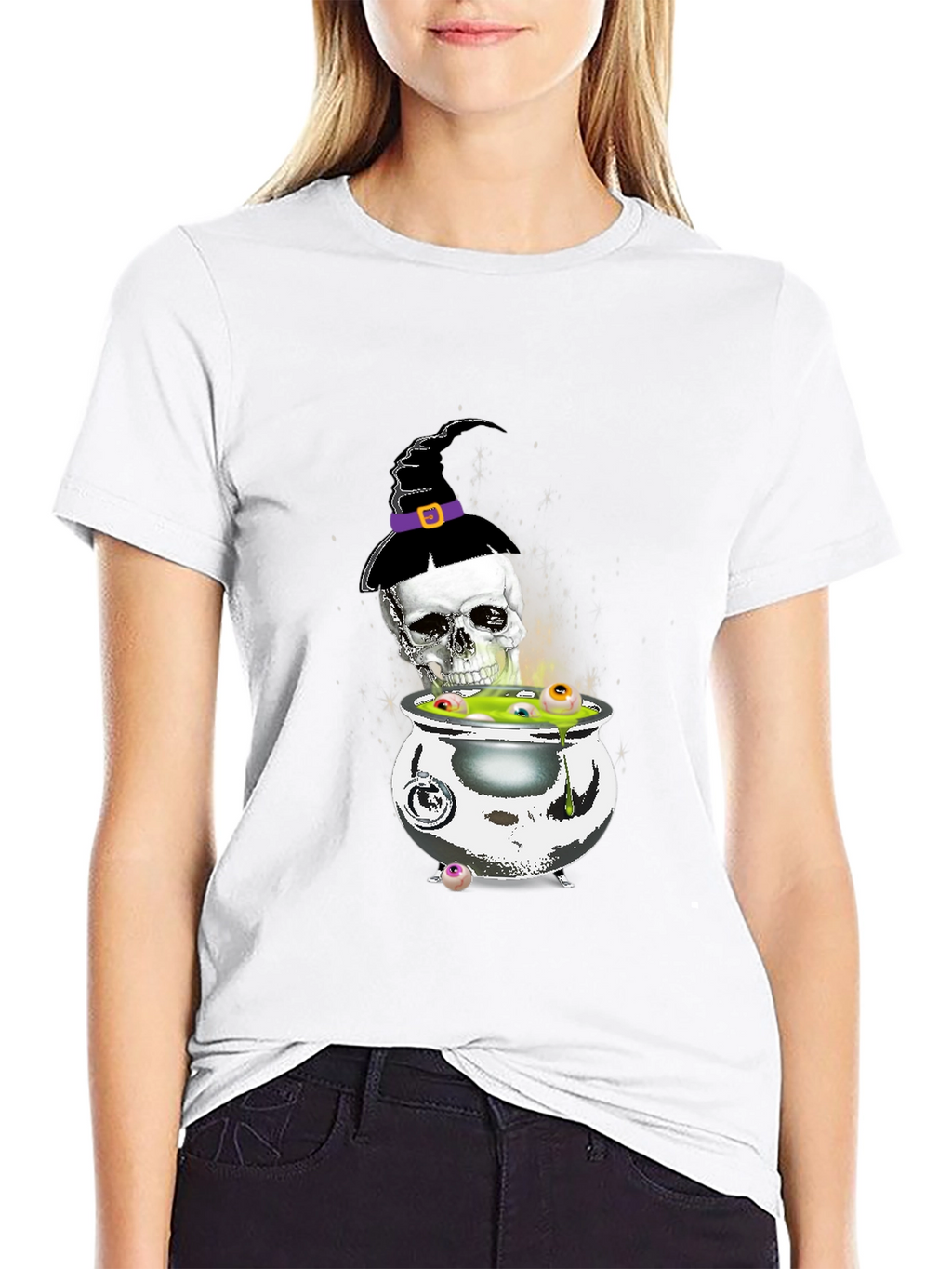 Halloween Skull Cauldron T-Shirt