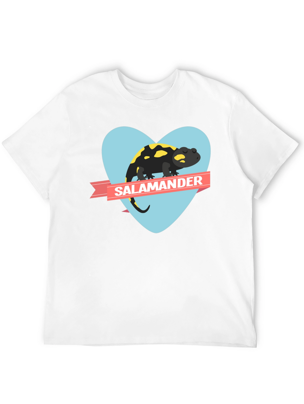 Salamander Heart Graphic Black T-Shirt