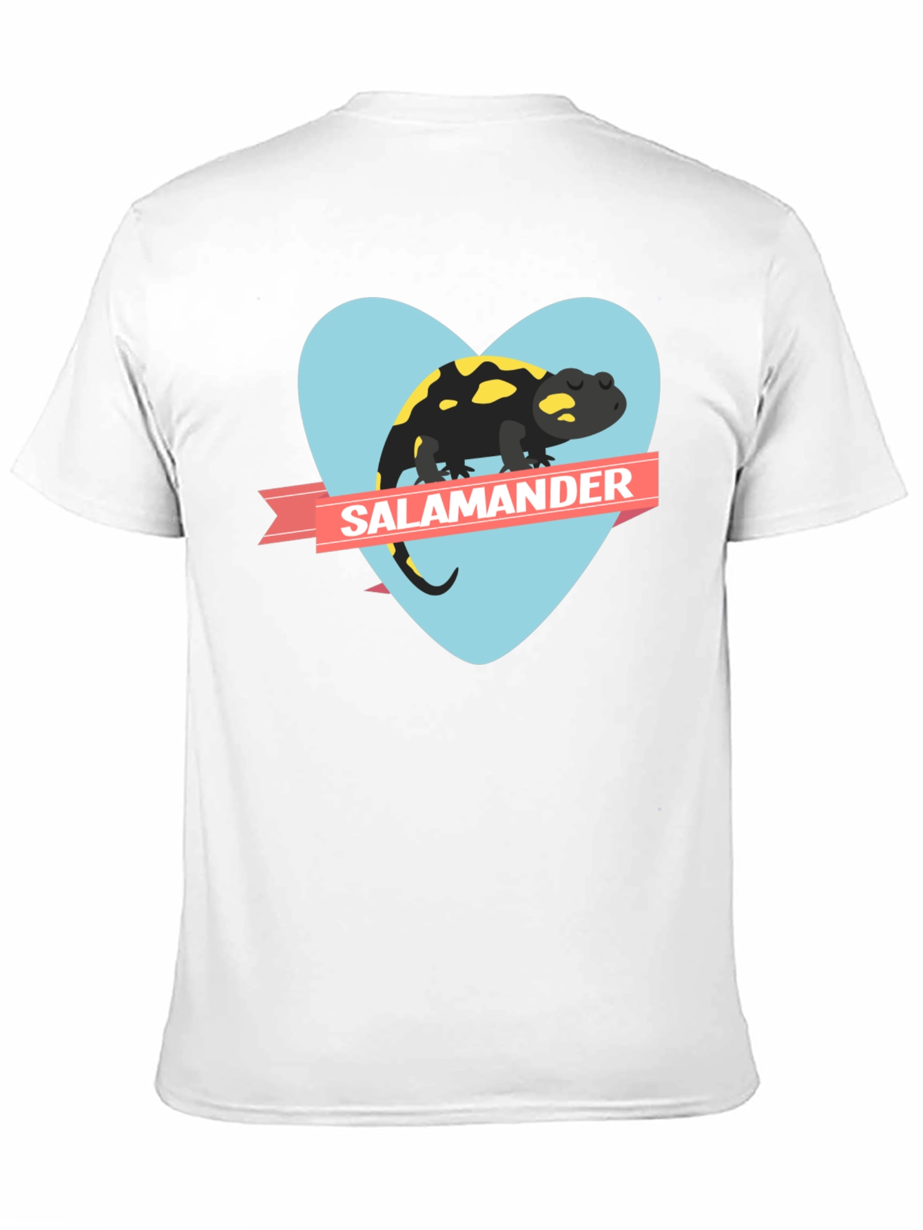 Salamander Heart Graphic Black T-Shirt