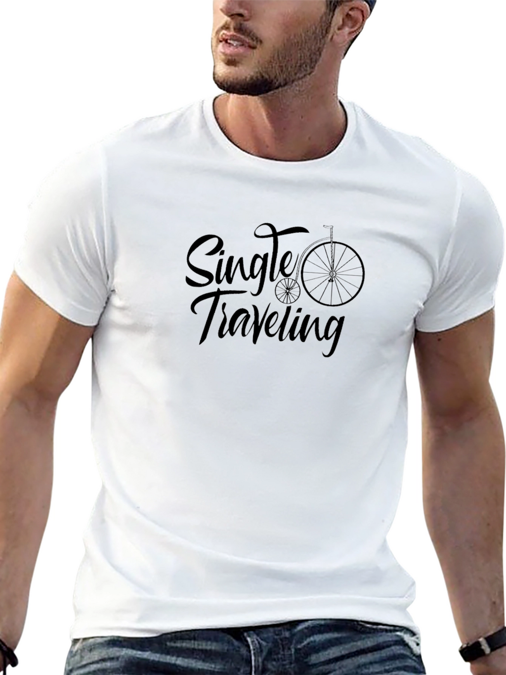 Single Traveling T-Shirt Black
