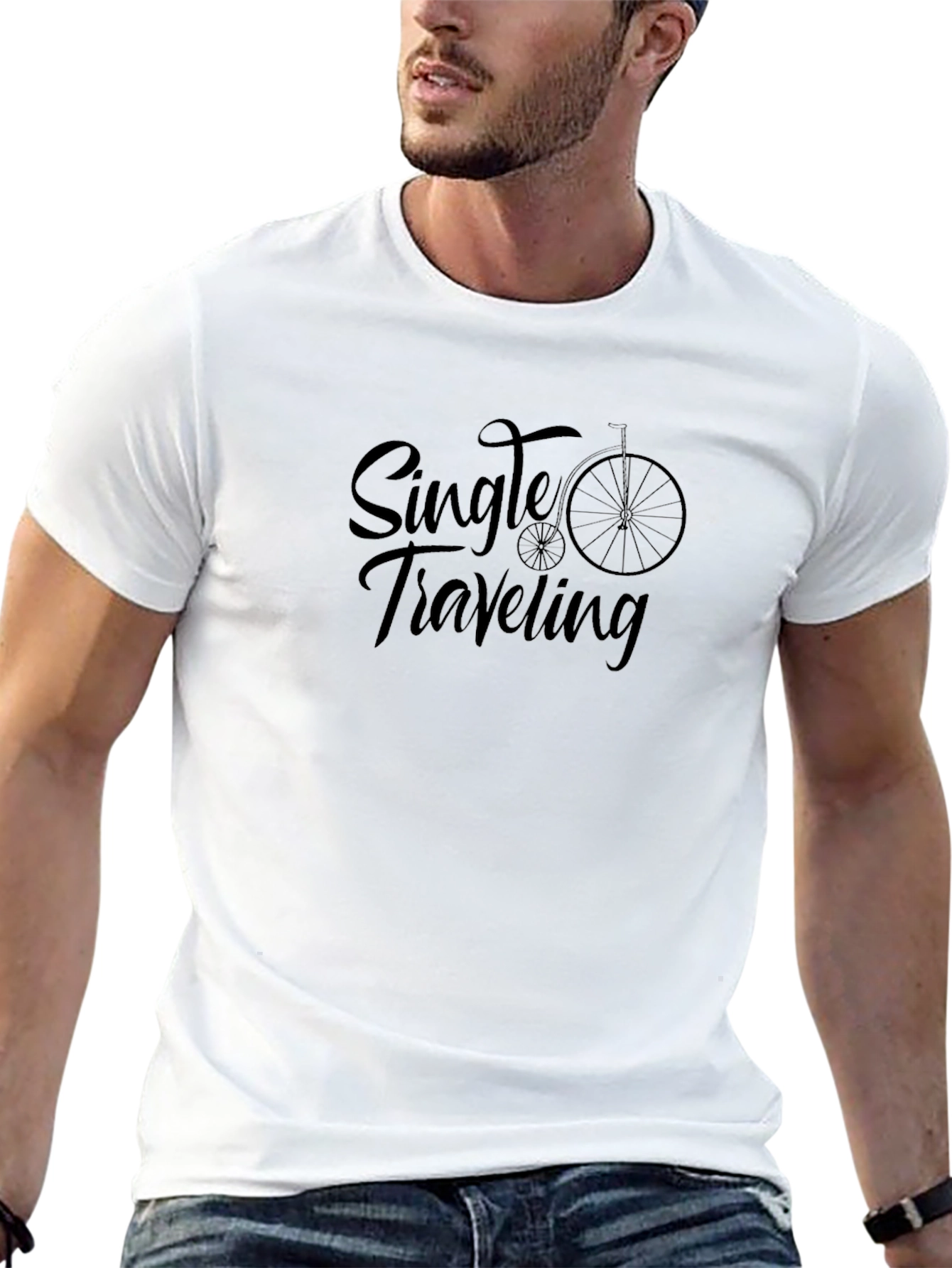 Single Traveling T-Shirt Black