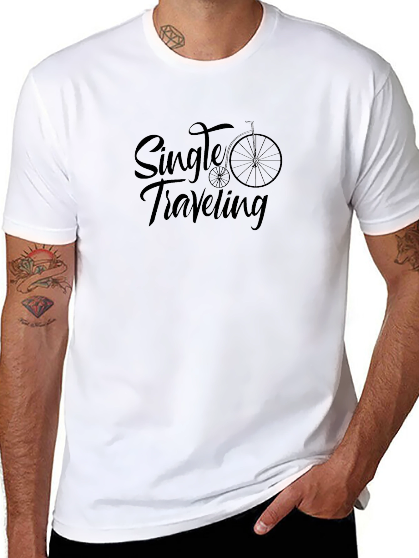 Single Traveling T-Shirt Black