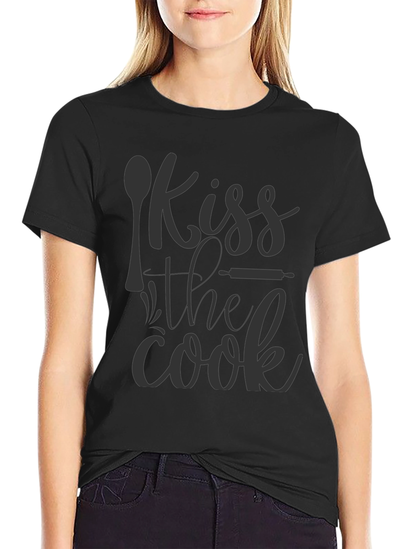 Kiss the Cook Graphic Tee - Food Lovers Shirt