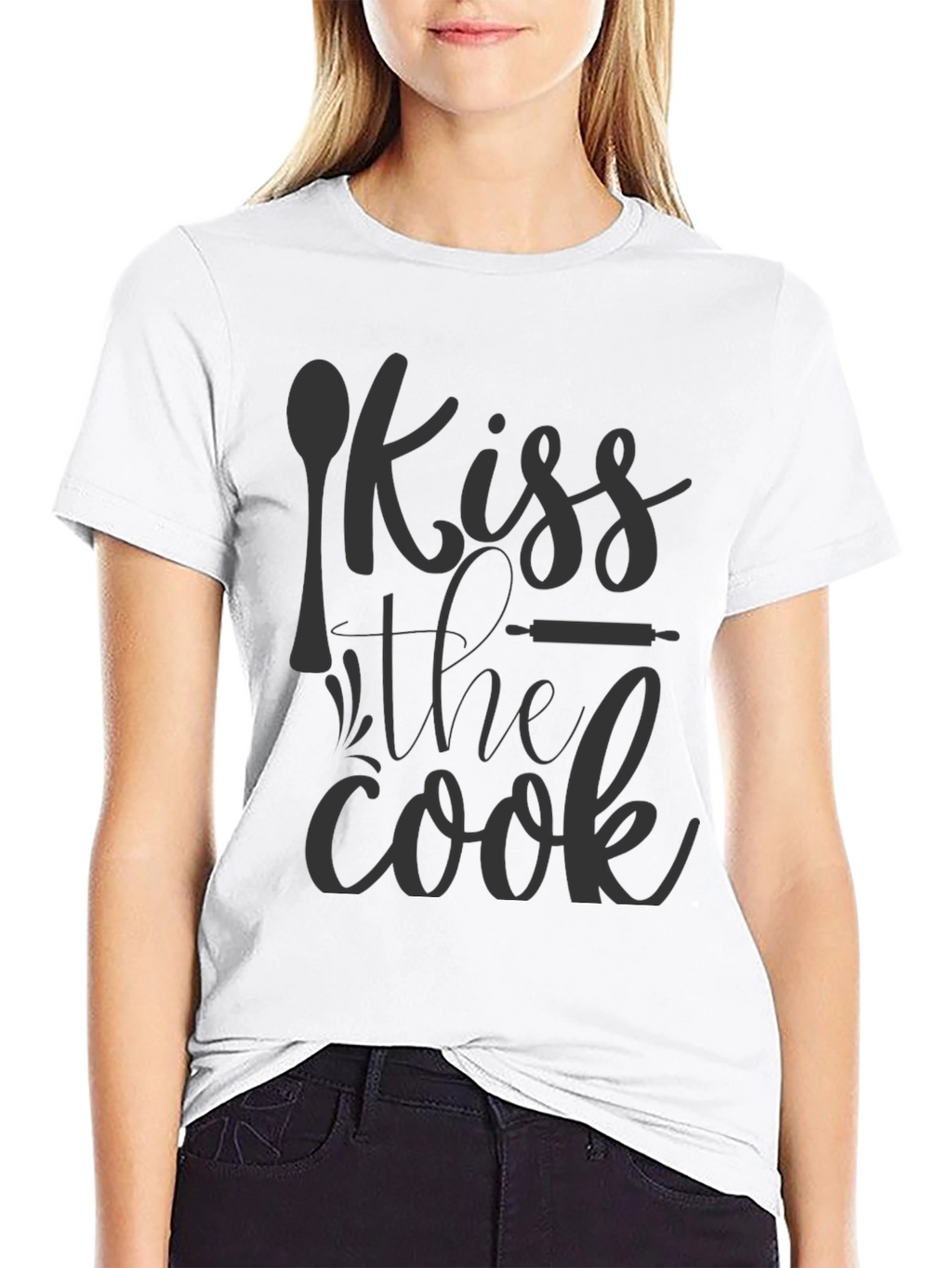 Kiss the Cook Graphic Tee - Food Lovers Shirt