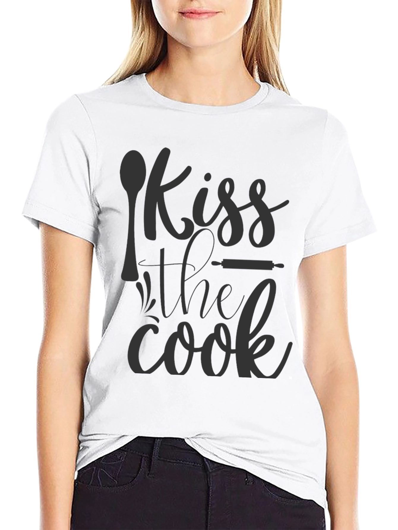 Kiss the Cook Graphic Tee - Food Lovers Shirt