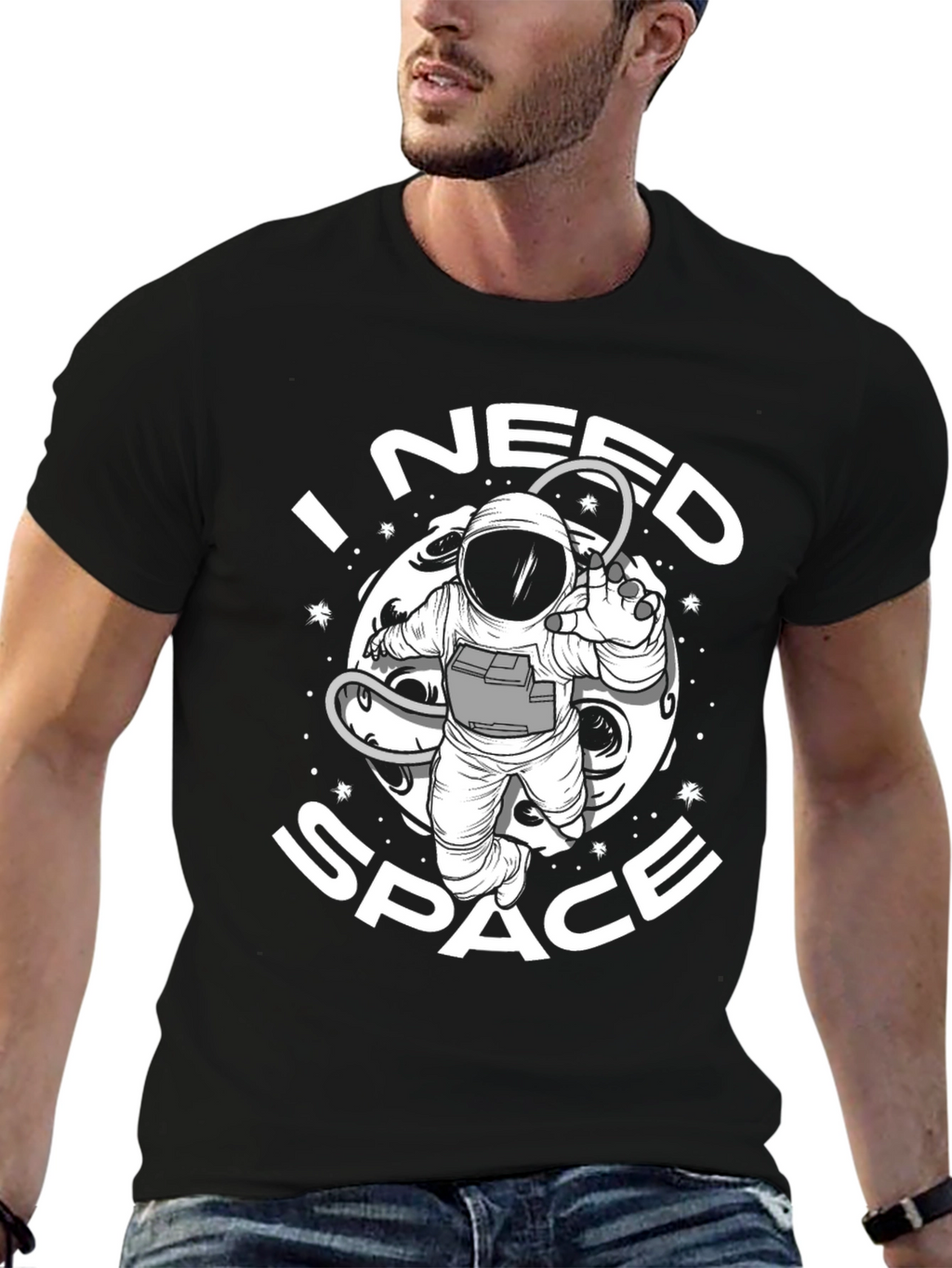I Need Space T-Shirt - Astronaut Graphic Tee