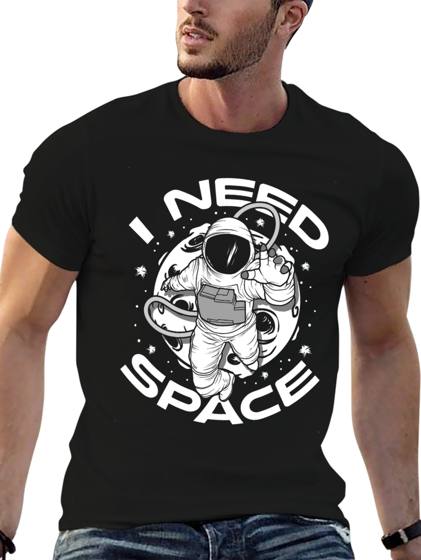 I Need Space T-Shirt - Astronaut Graphic Tee