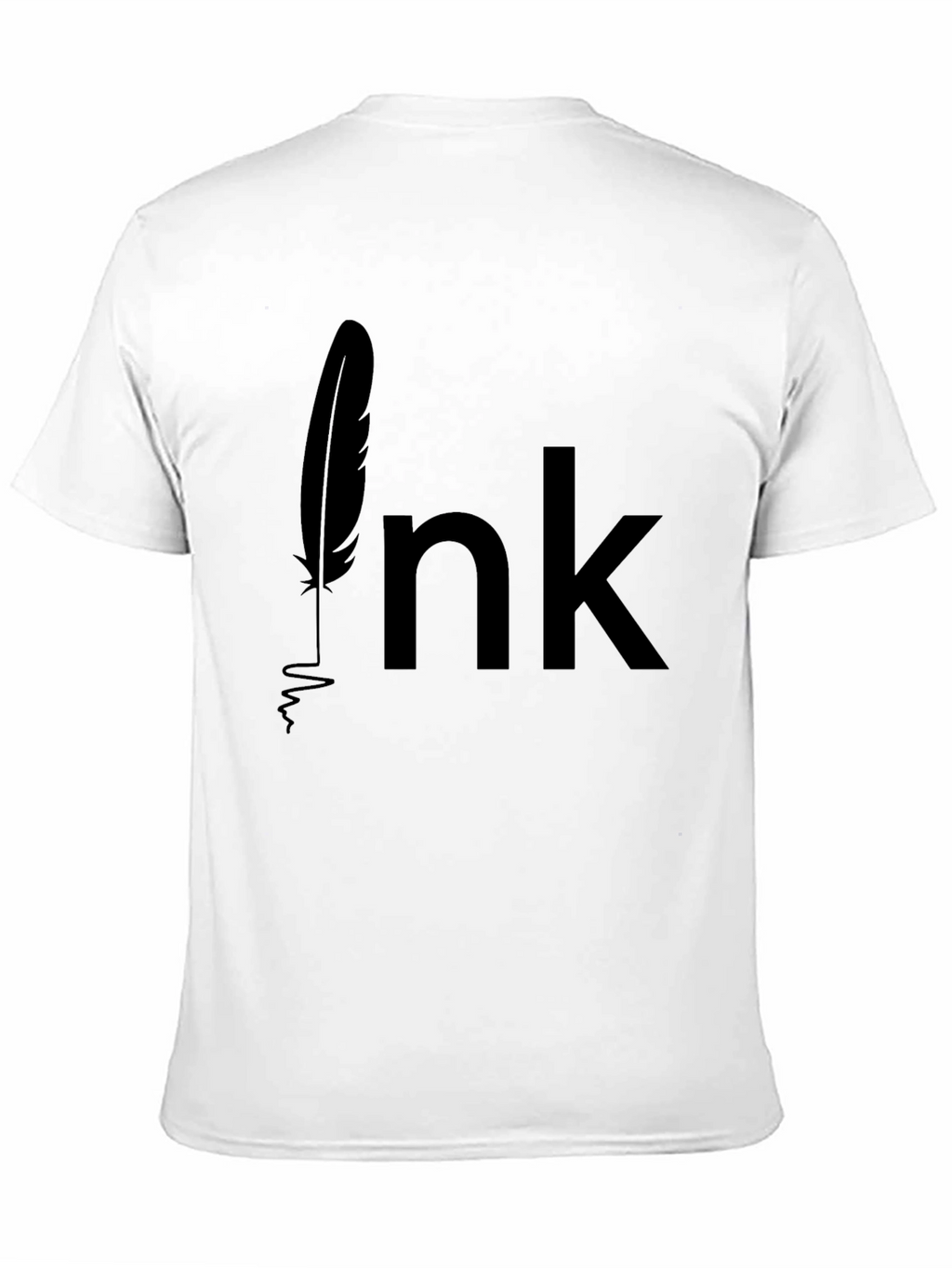Ink Feather Graphic Tee - Black