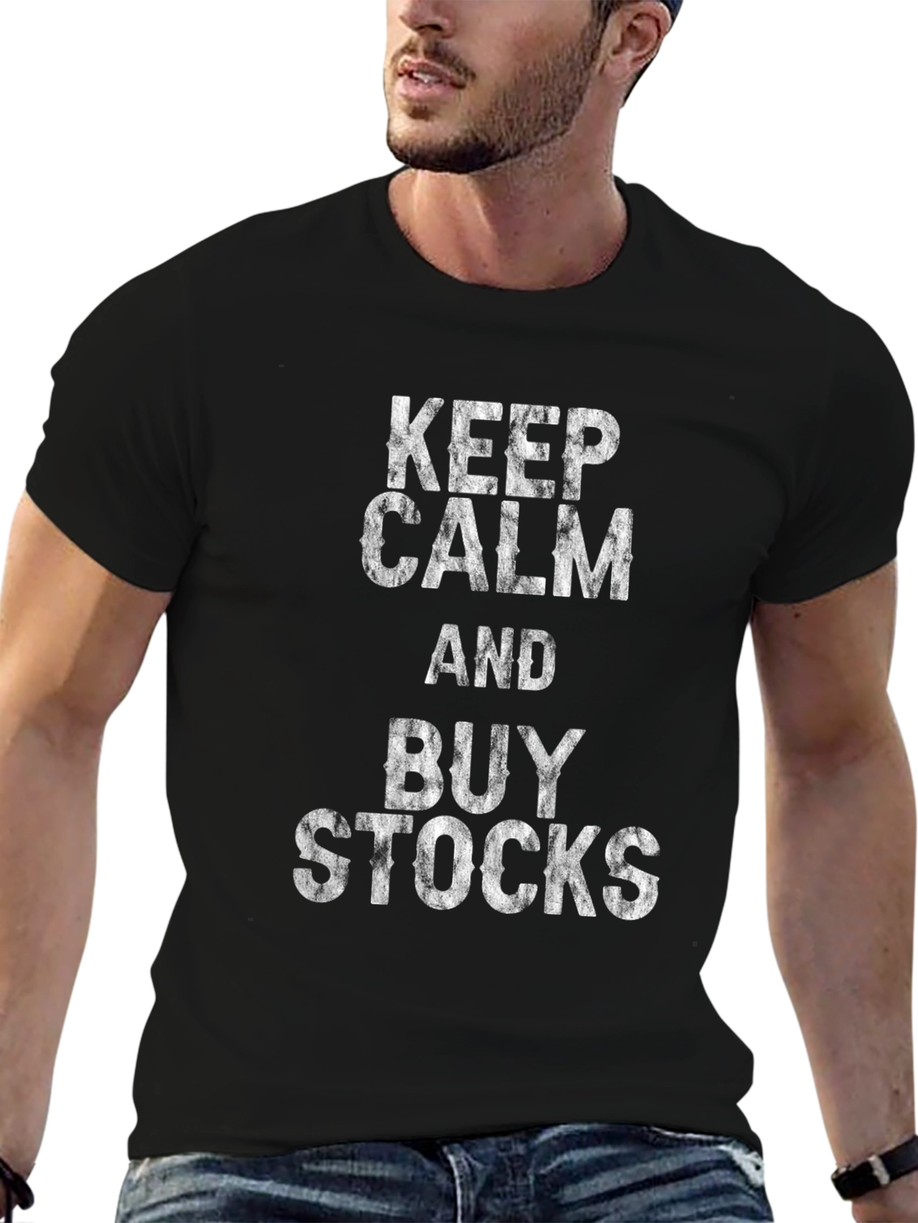 Keep Calm & Buy Stocks Graphic T-Shirt