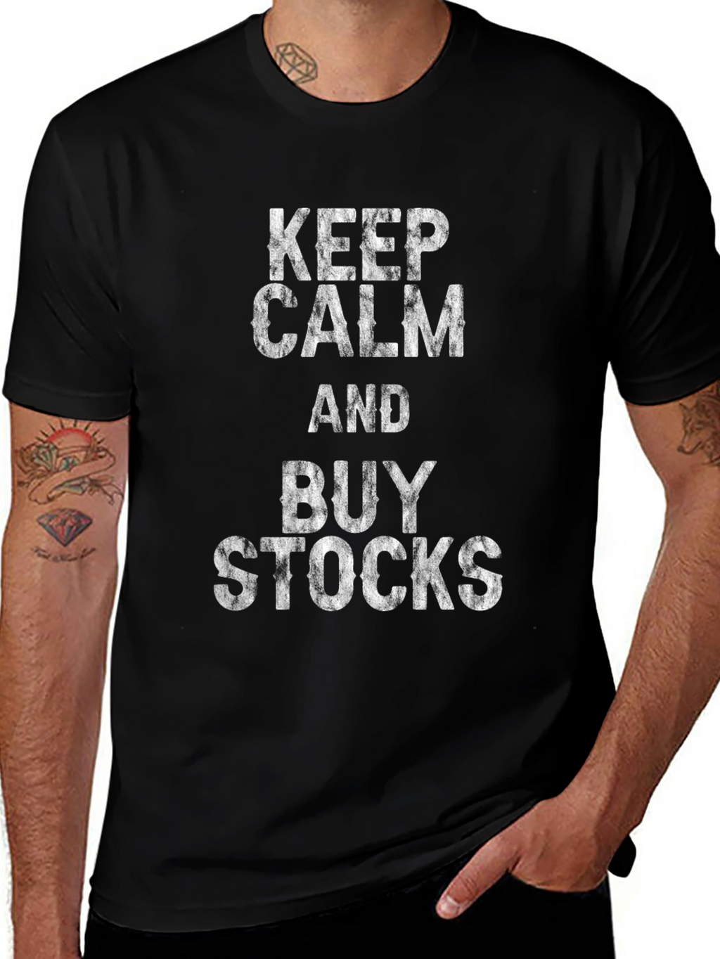Keep Calm & Buy Stocks Graphic T-Shirt