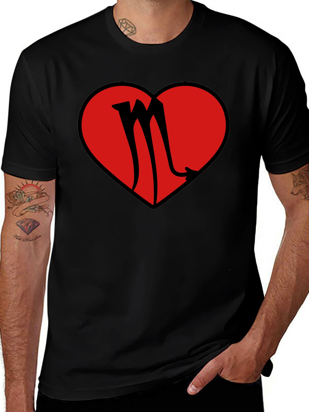 Scorpio Heart Graphic T-Shirt